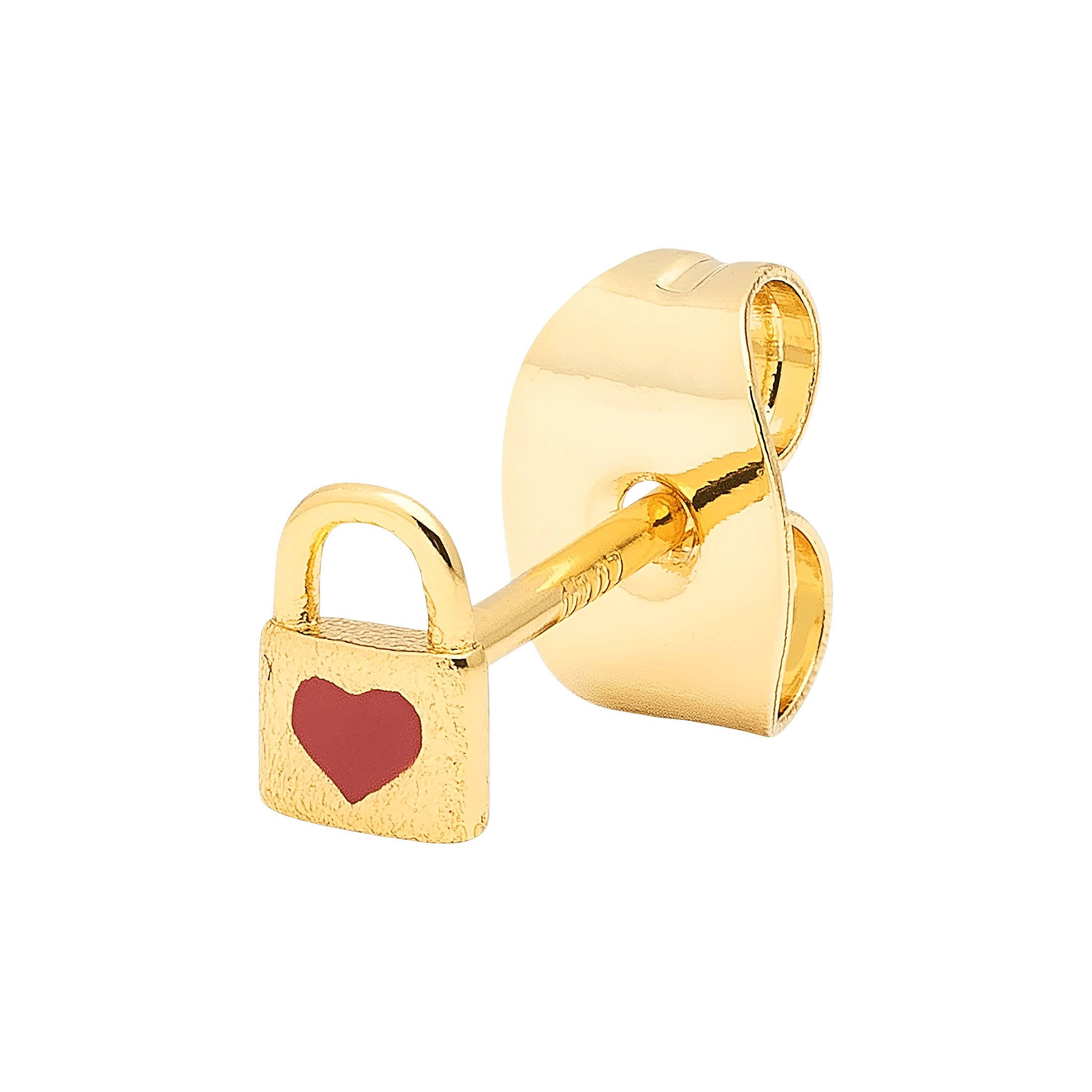 Lulu Copenhagen Ohrstecker Love Lock, vergoldet