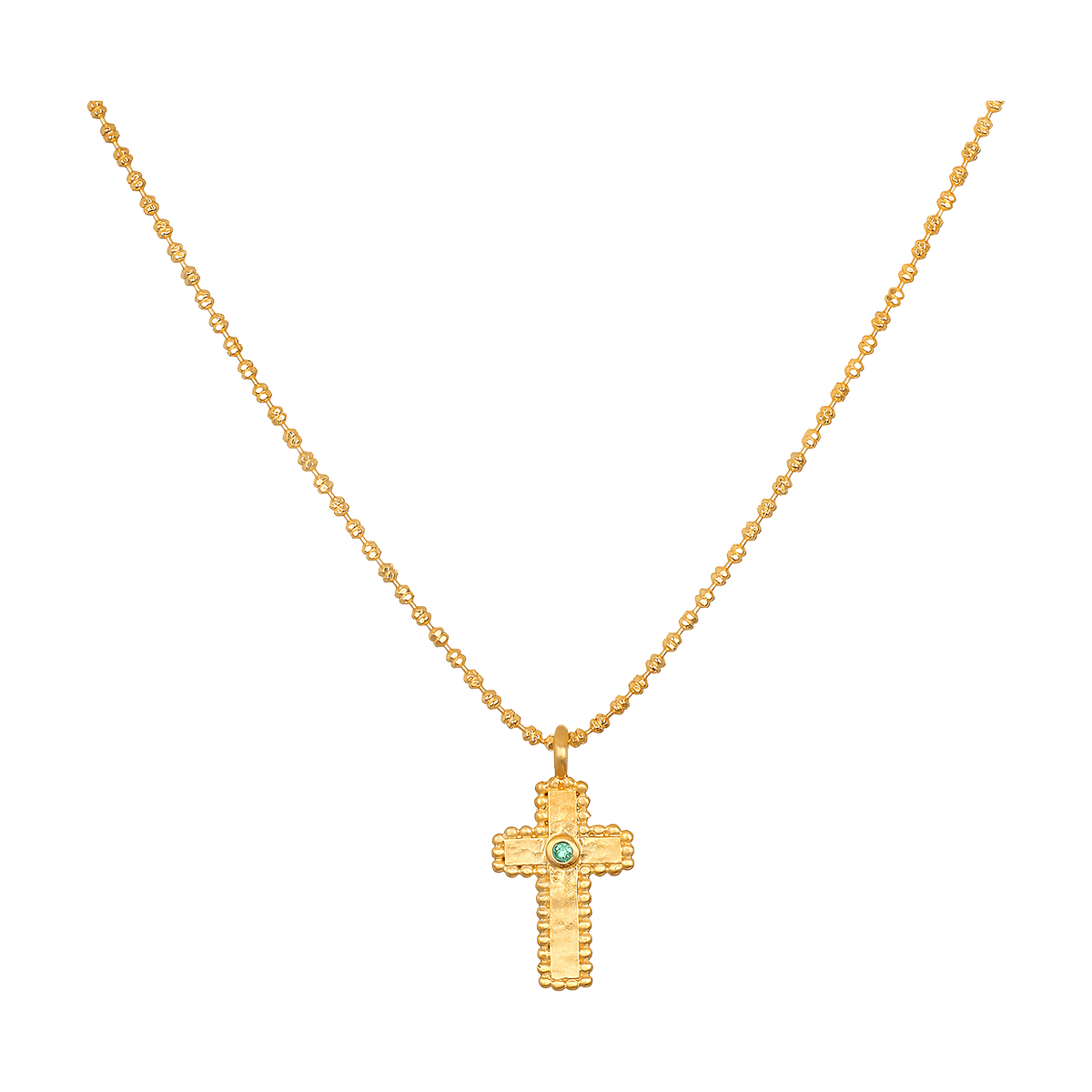 Satya Jewelry Kette Centered in Faith Cross, vergoldet