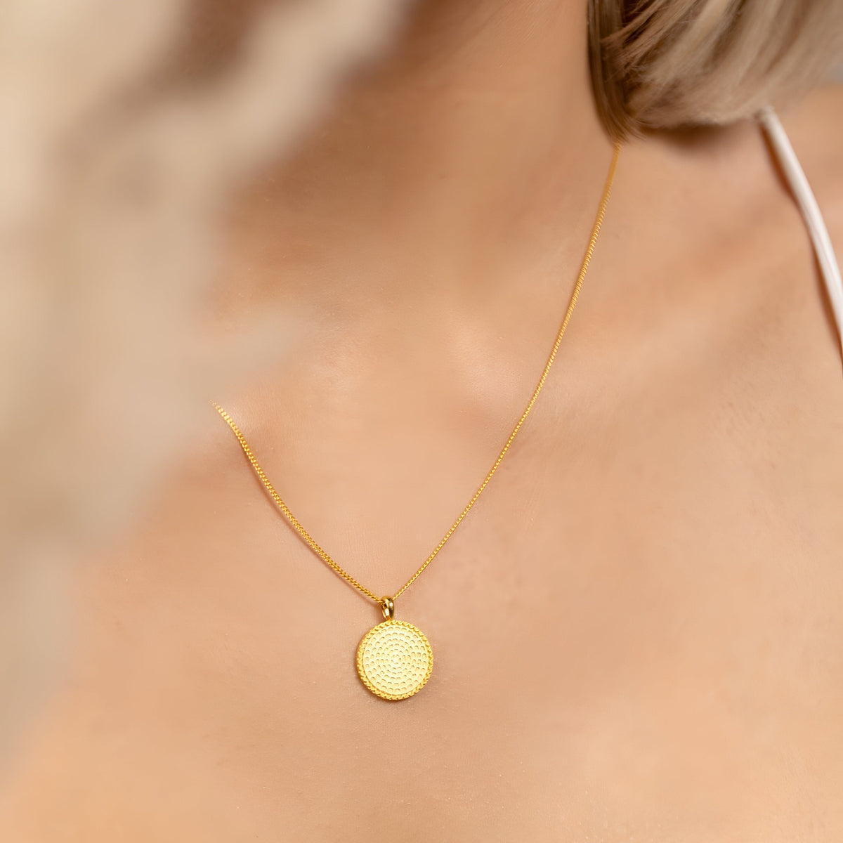 Syster P Kette Lucky Coin Heal, vergoldet