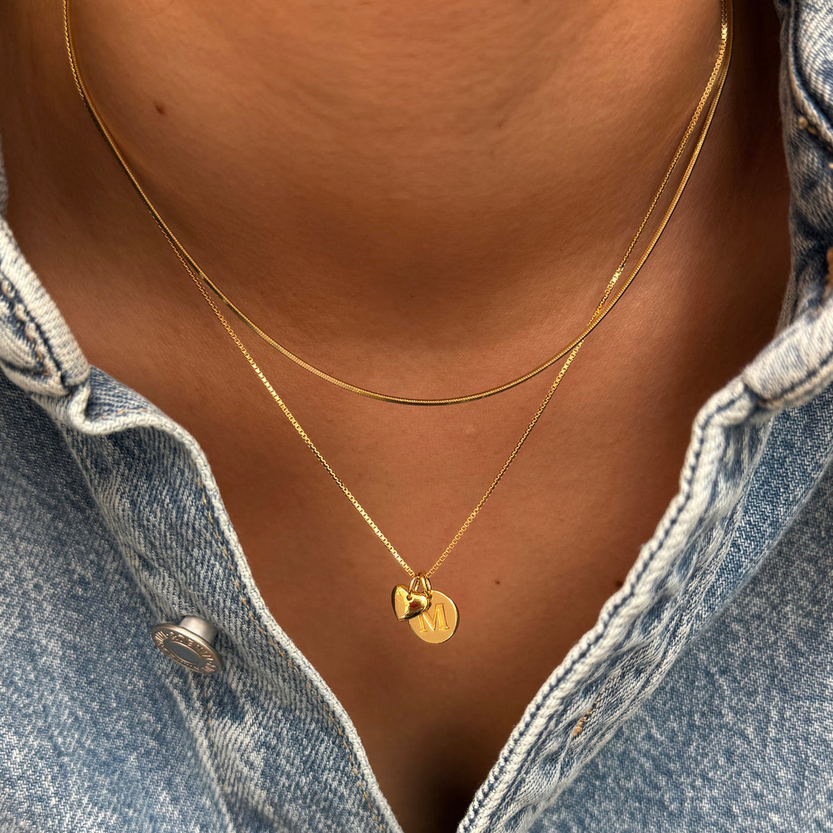 Syster P Kette Beloved Short Box, vergoldet