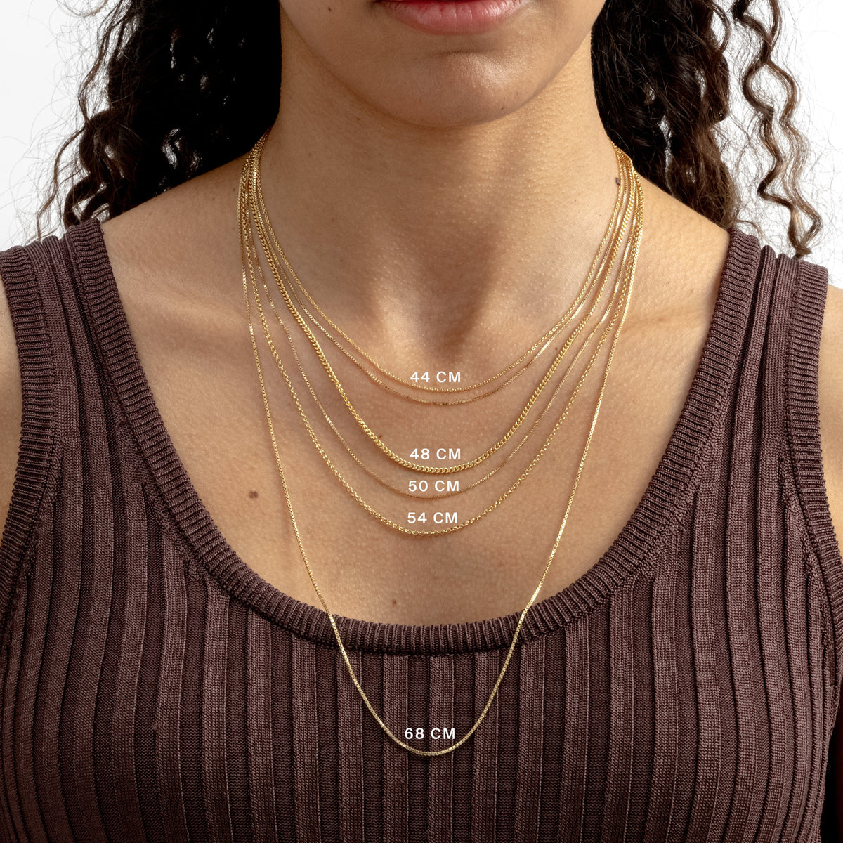 Syster P Kette Beloved Medium Box, vergoldet