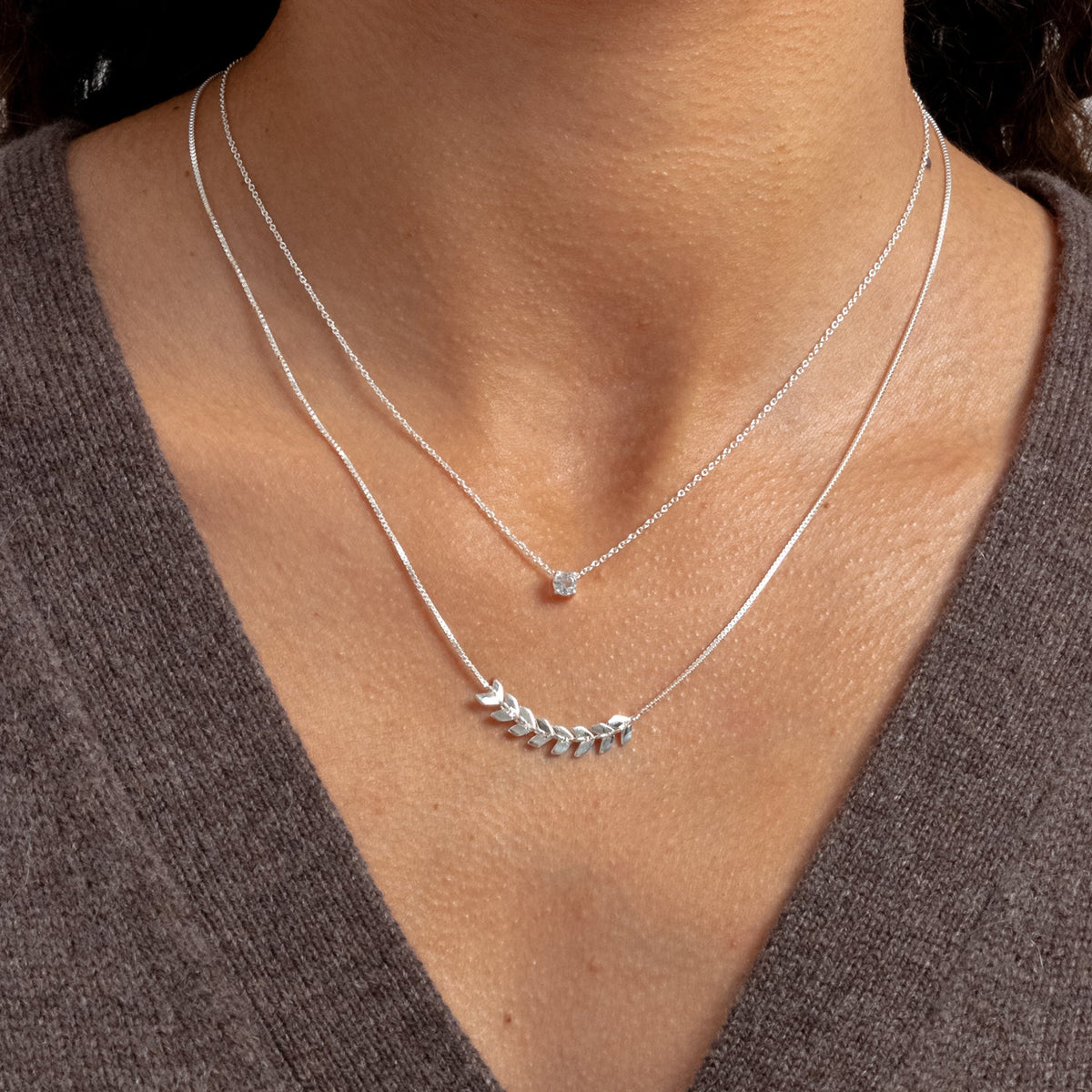 Syster P Kette Layers Simone, Silber