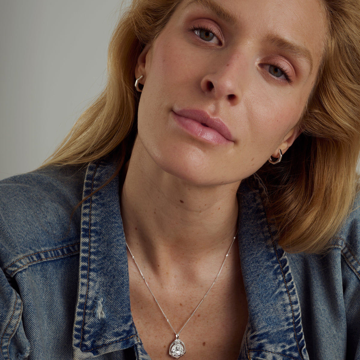 Syster P Kette Lucky Coin Athena, Silber