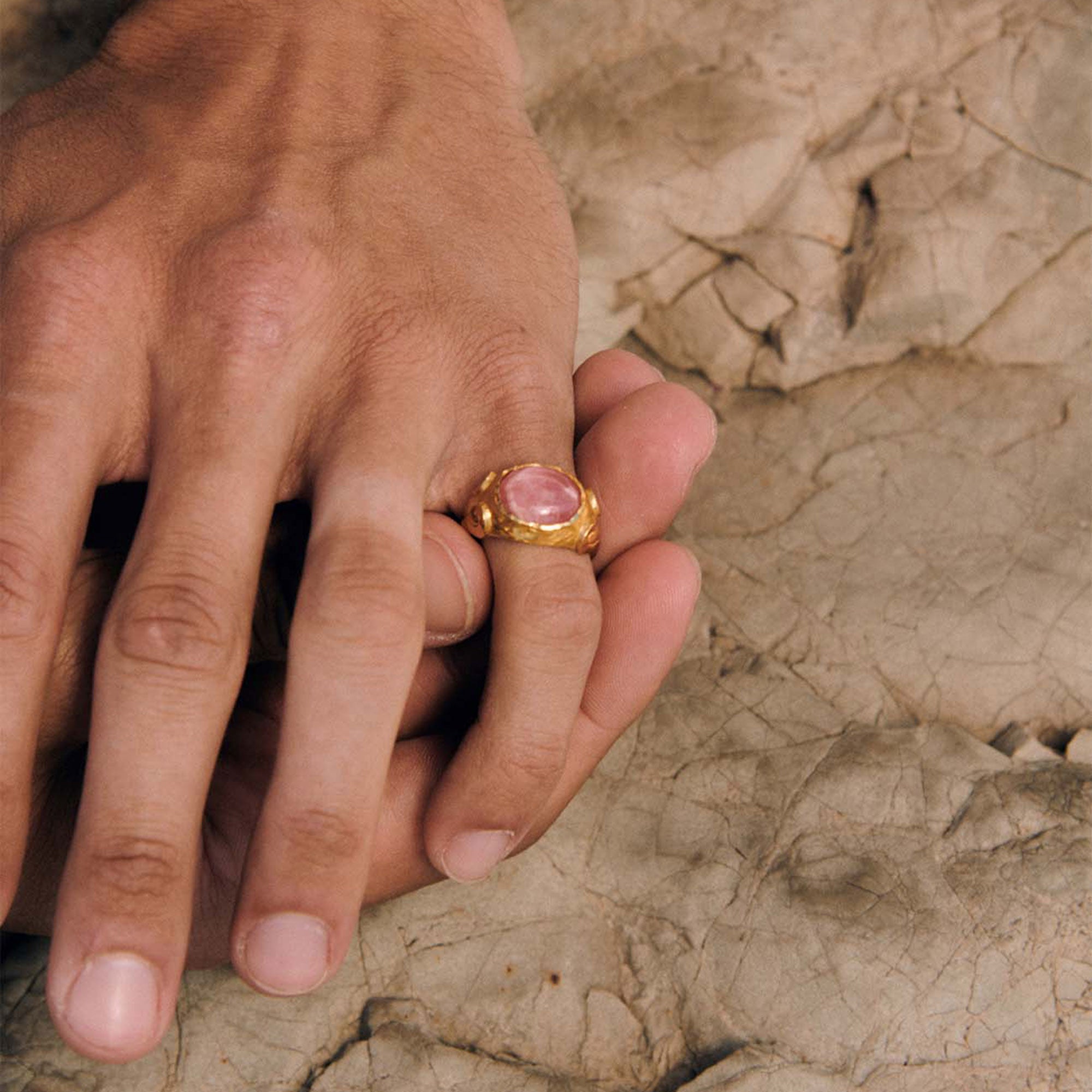 Alhaja Ring Pez, vergoldet