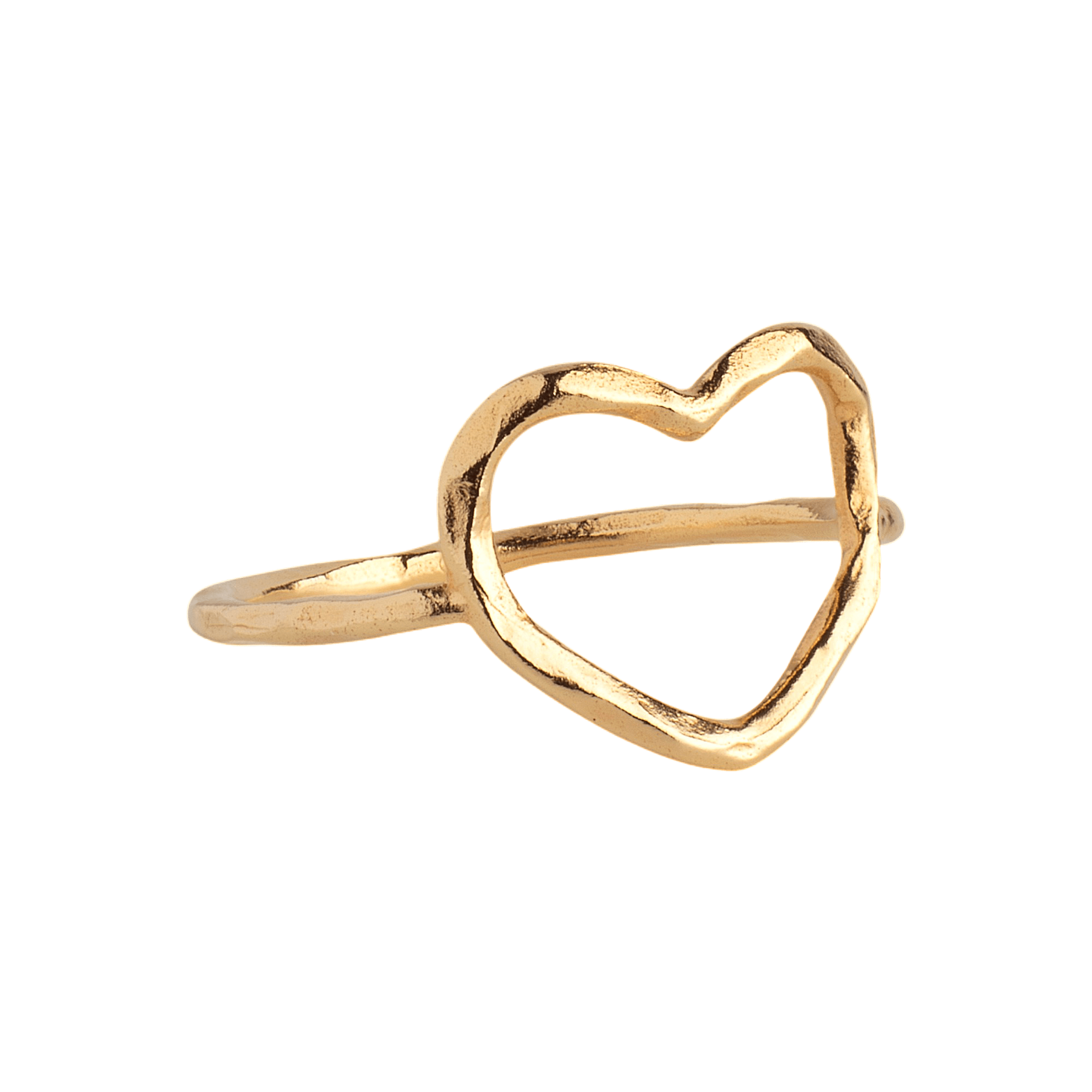 Enamel Copenhagen Ring Organic Heart, vergoldet