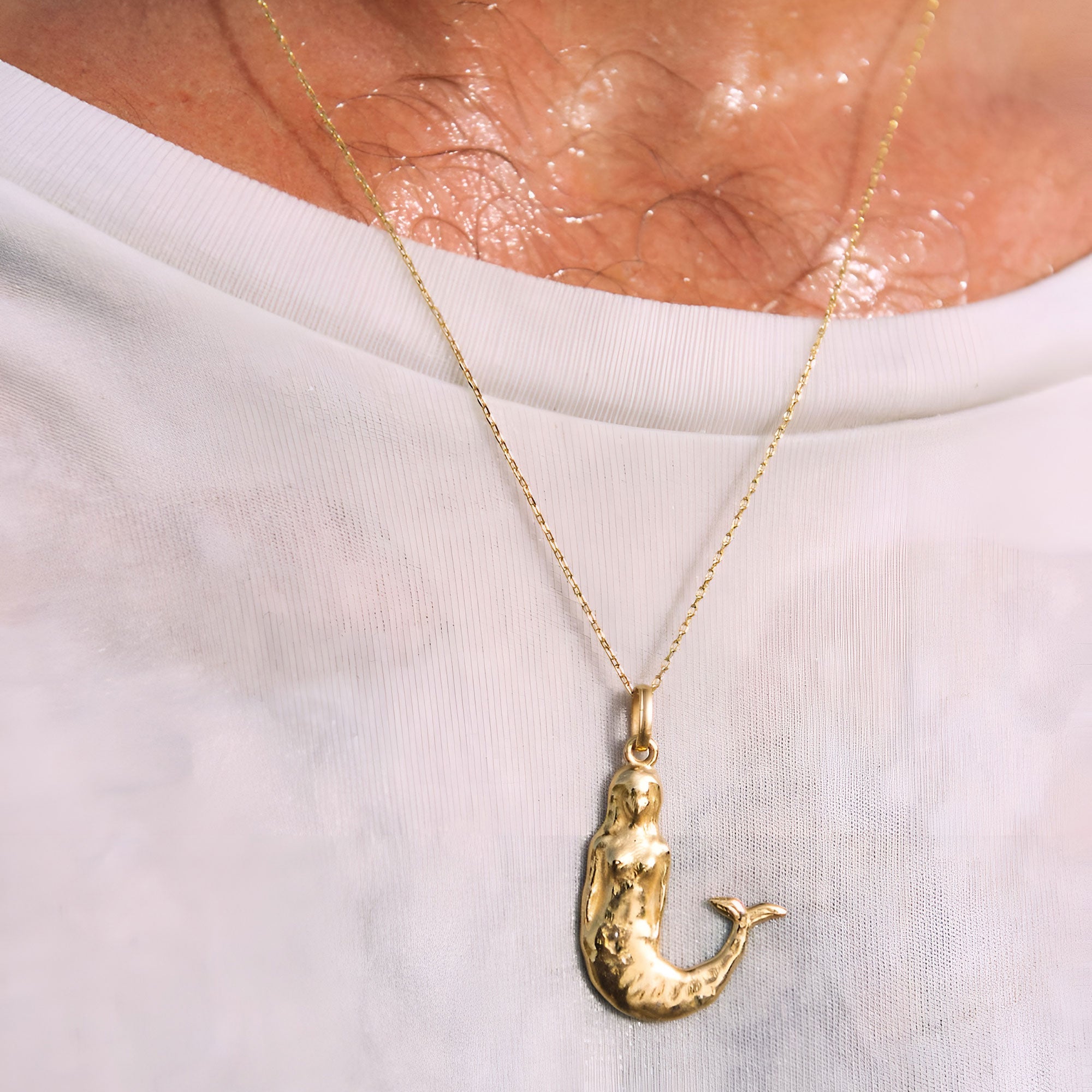 Alhaja Kette Sirena, vergoldet