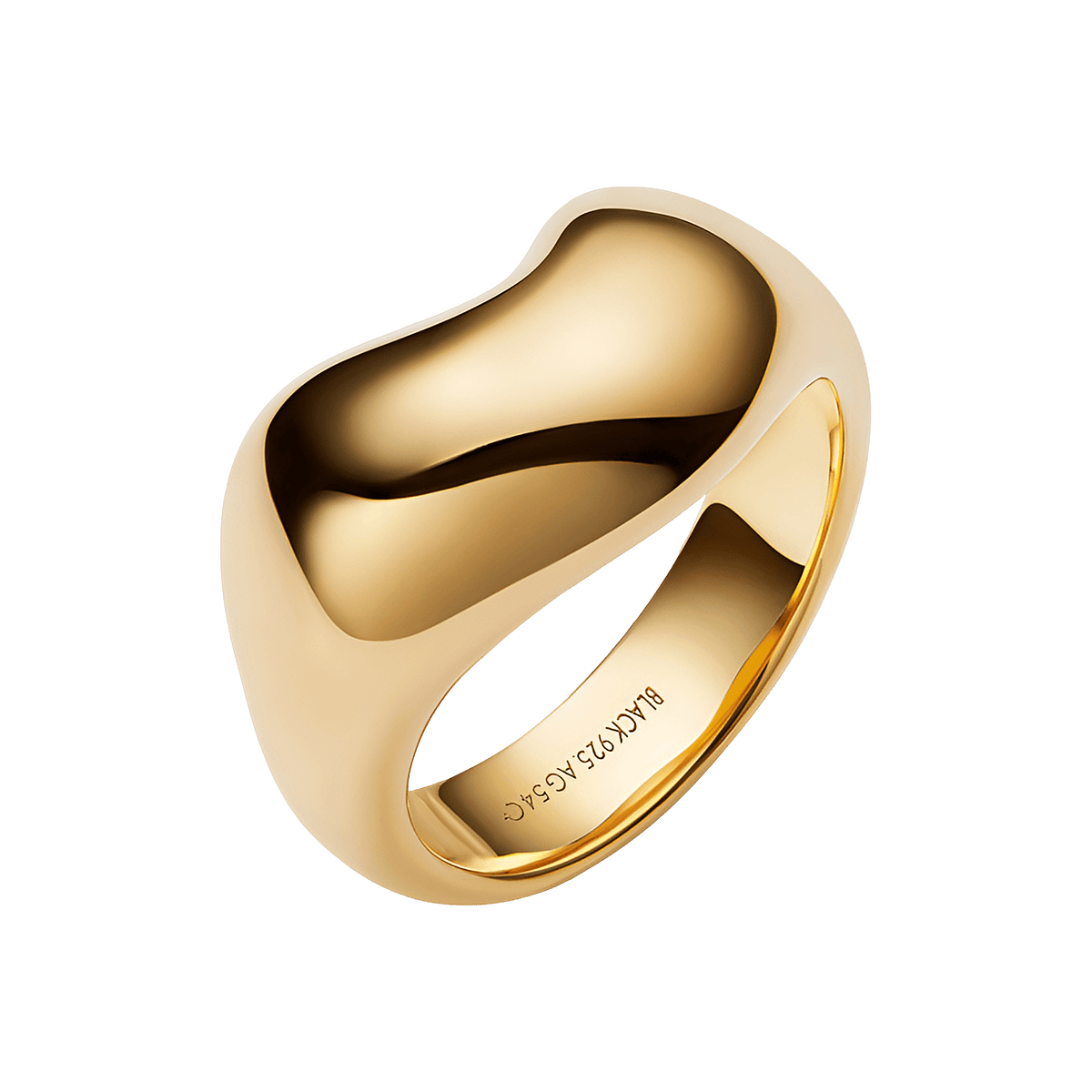 Maria Black Ring Tryvann, vergoldet