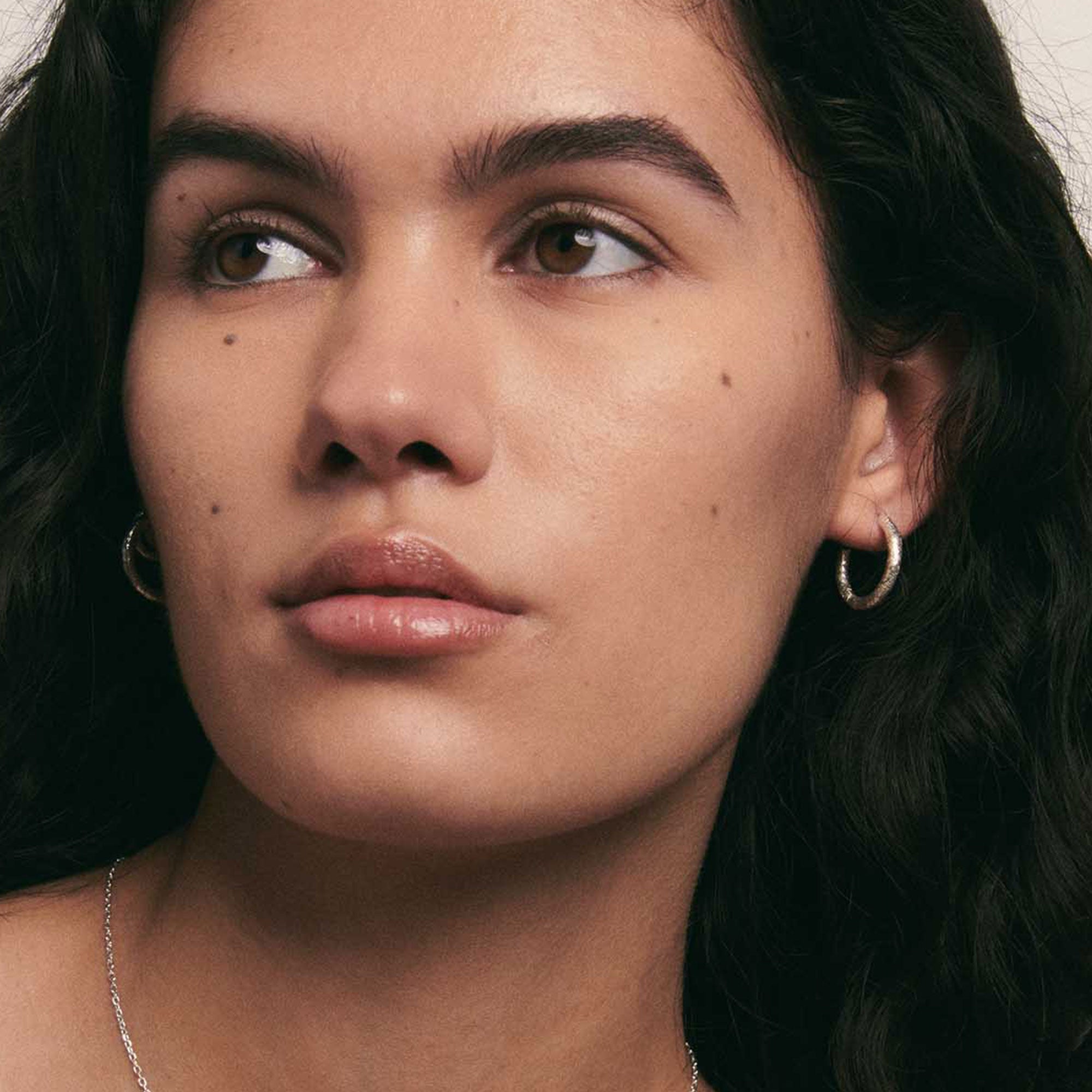 Alhaja Creolen Flamenco M, Silber