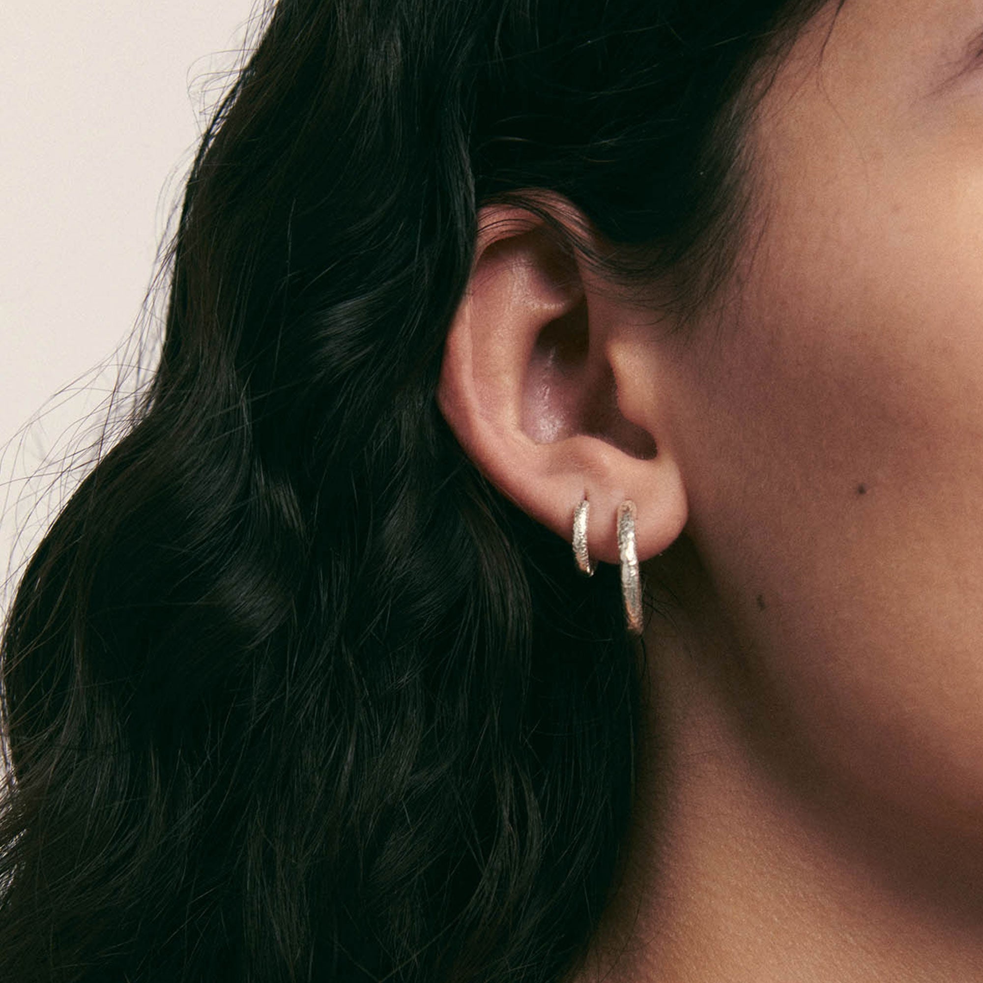 Alhaja Creolen Flamenco M, Silber