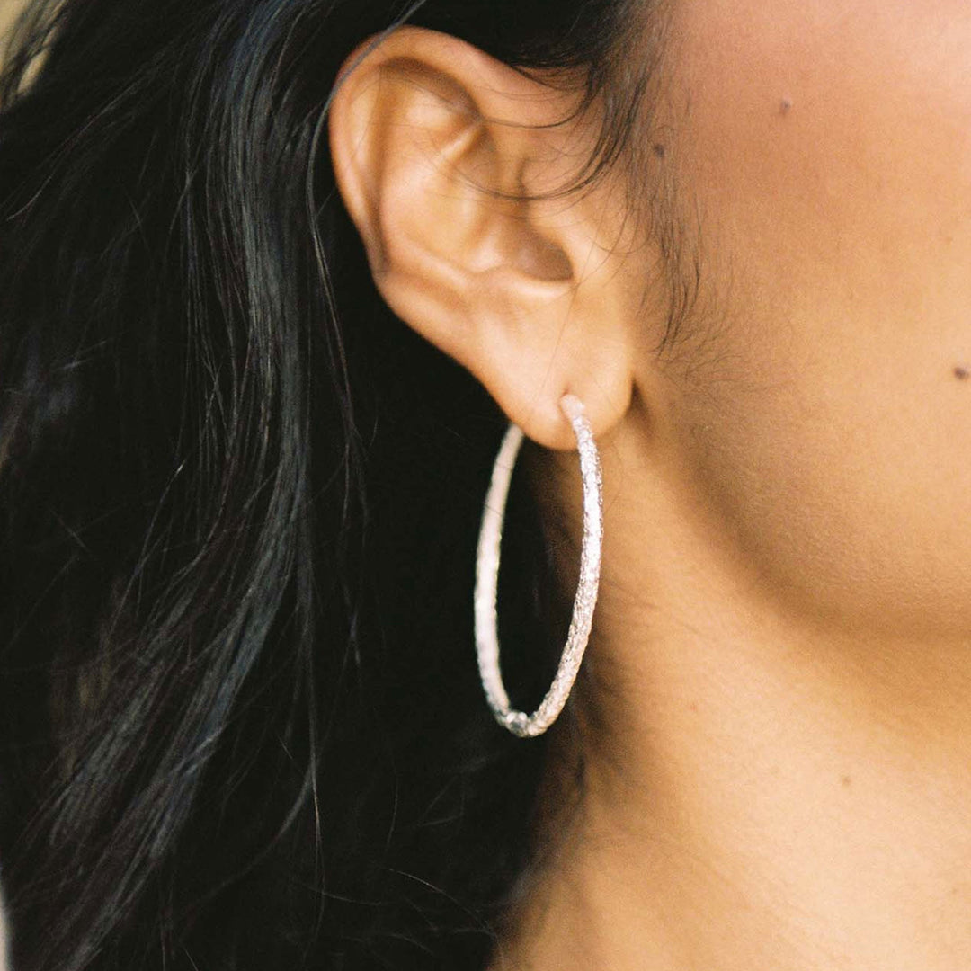 Alhaja Creolen Flamenco XL, Silber