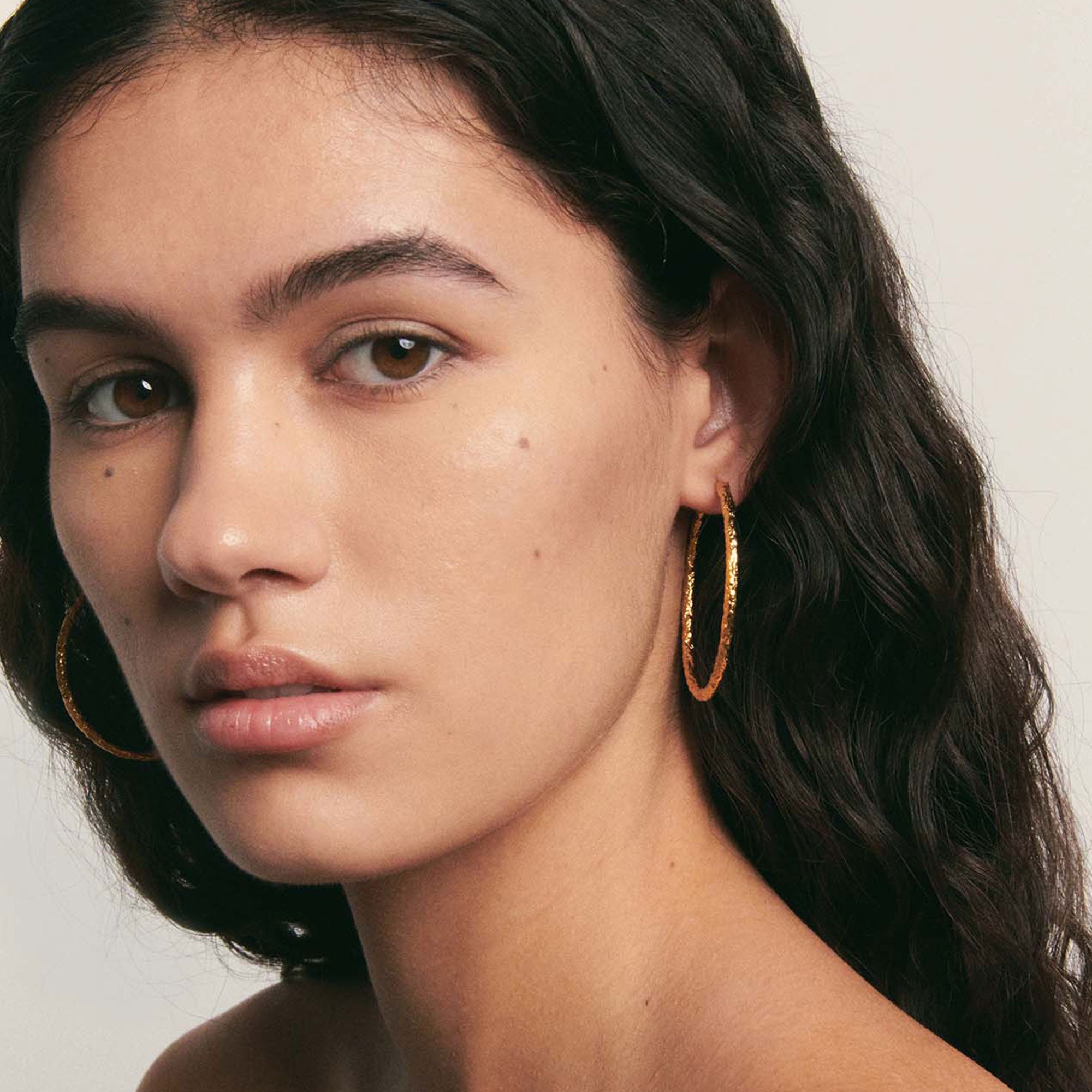 Alhaja Creolen Flamenco XL, vergoldet