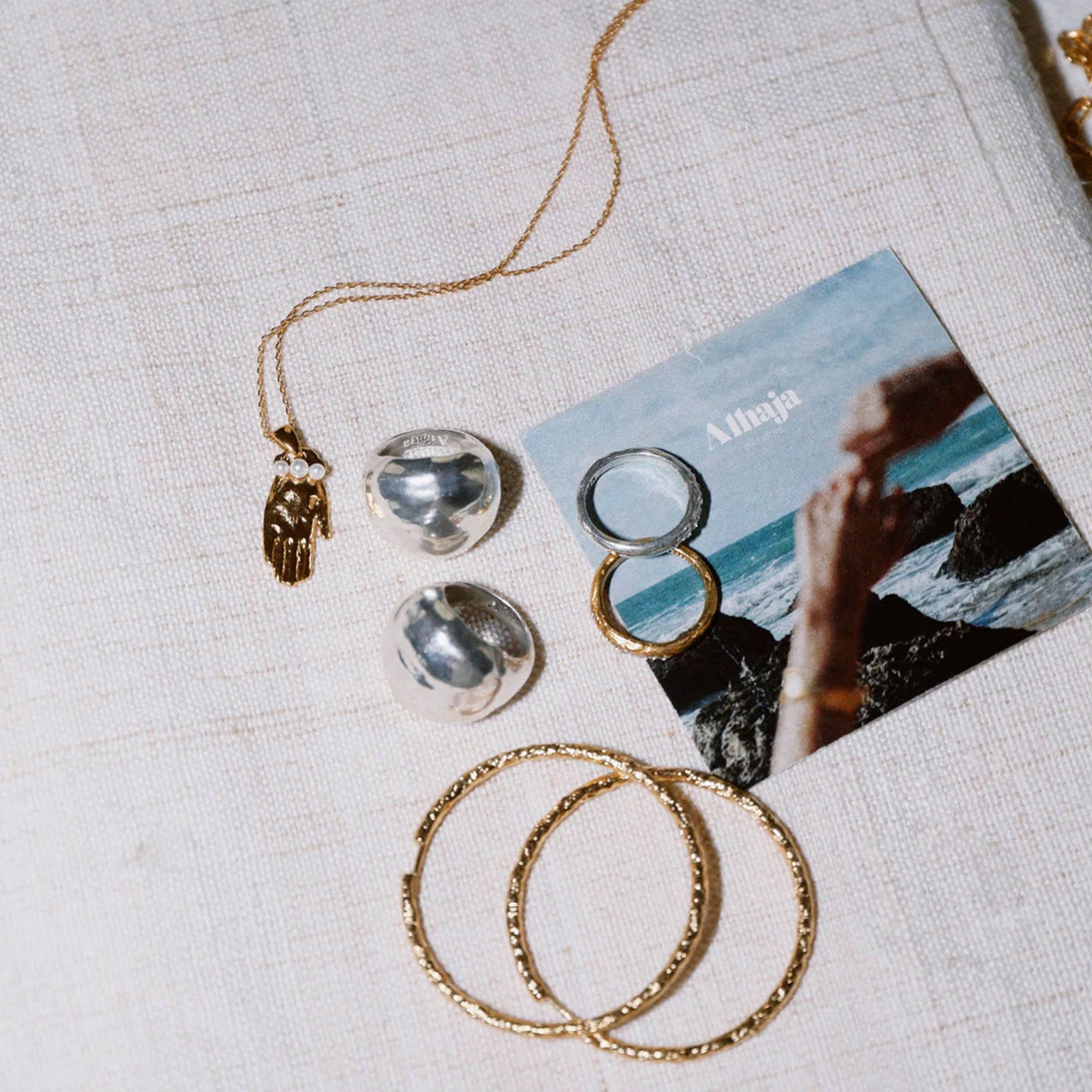 Alhaja Creolen Flamenco XL, vergoldet