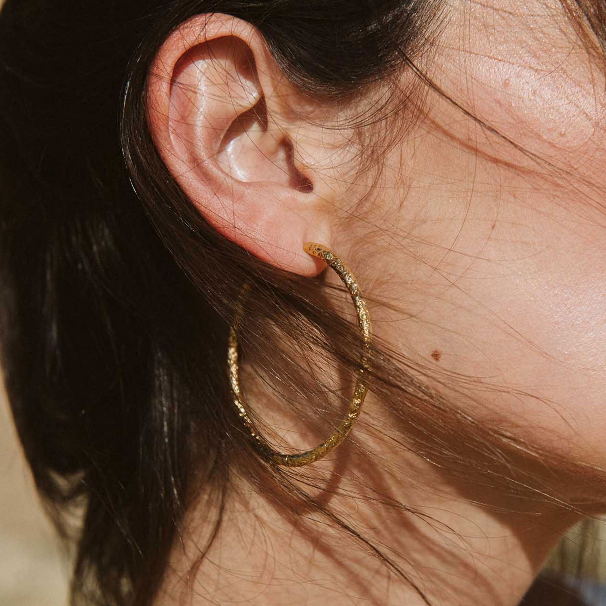 Alhaja Creolen Flamenco XL, vergoldet