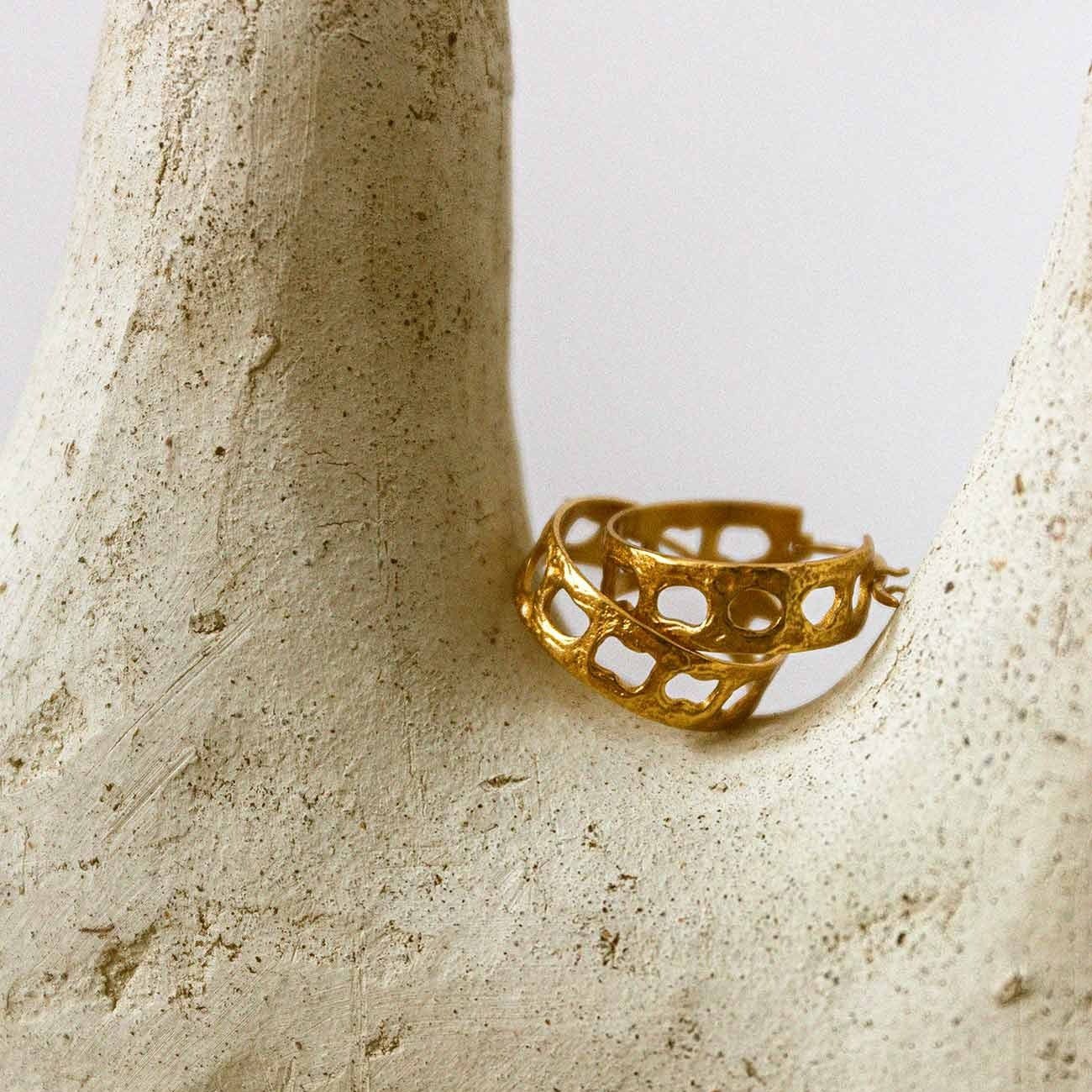 Alhaja Creolen Olimpia, vergoldet