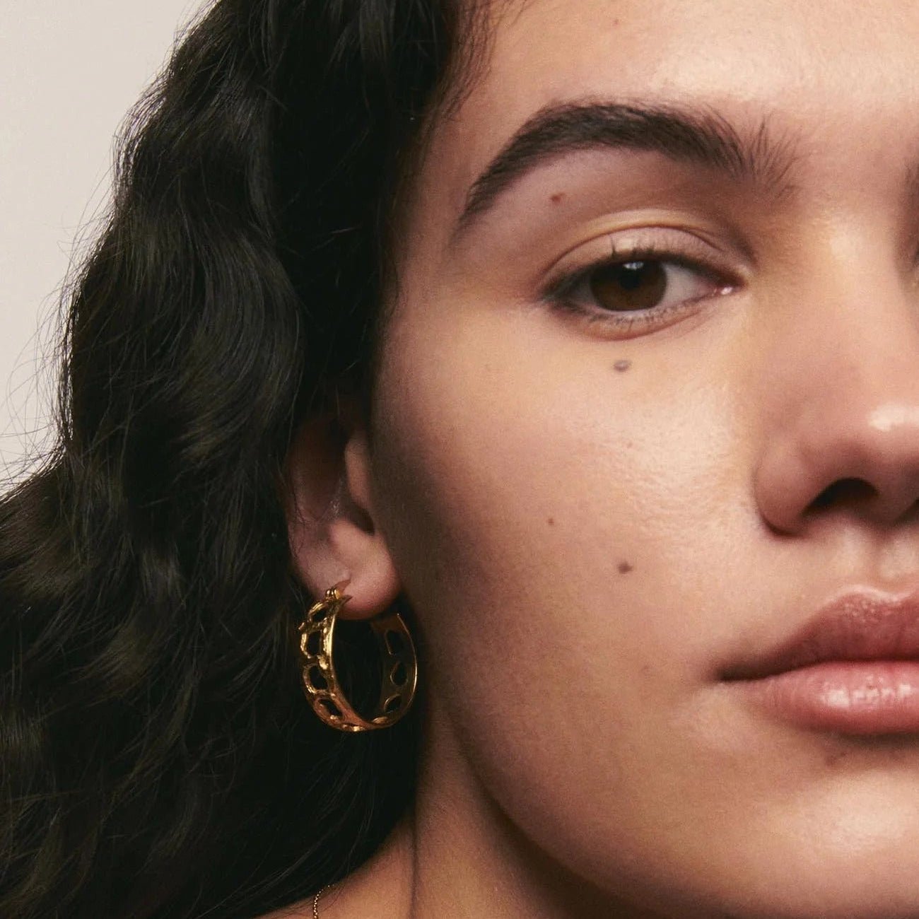 Alhaja Creolen Olimpia, vergoldet