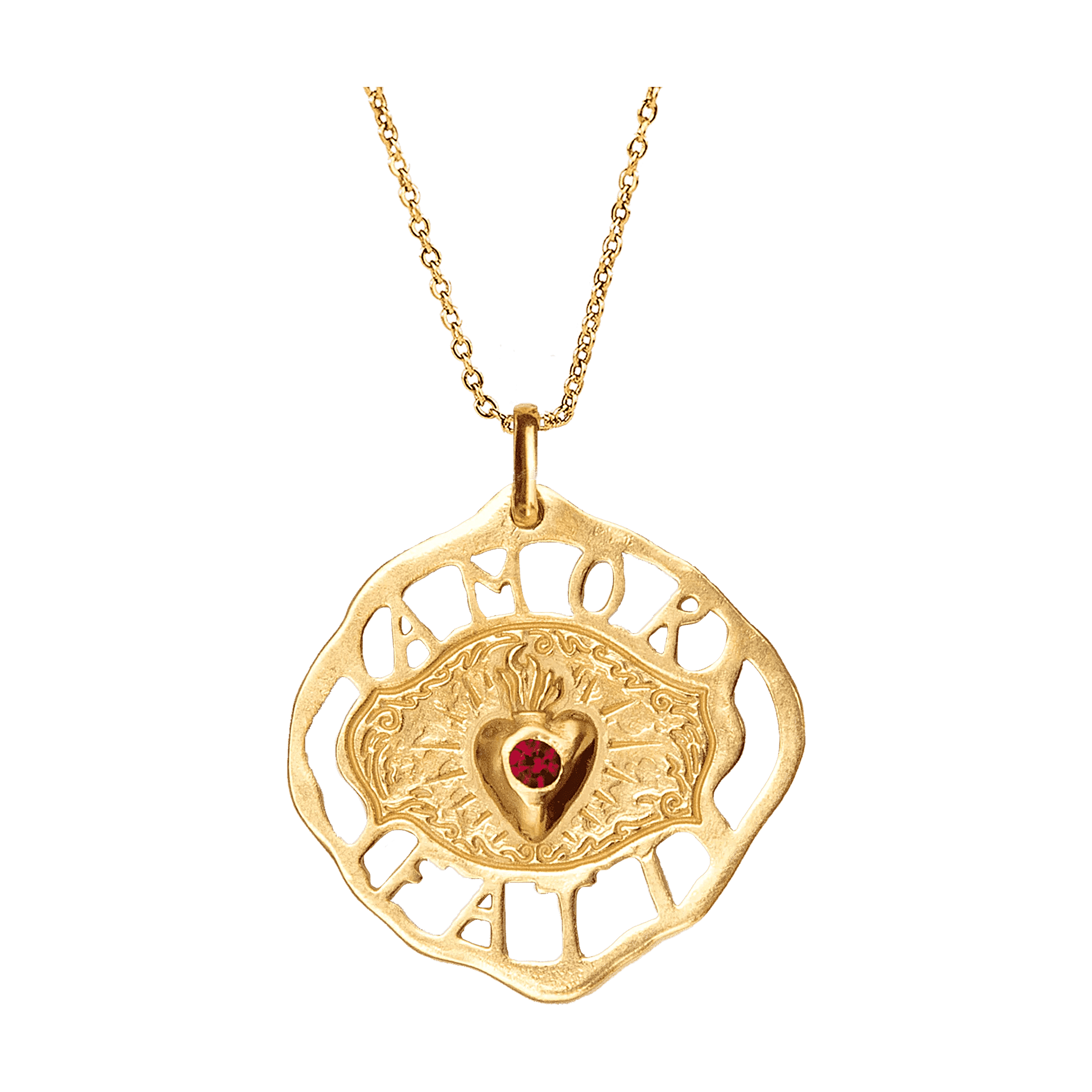 Alhaja Kette Amor Fati, vergoldet