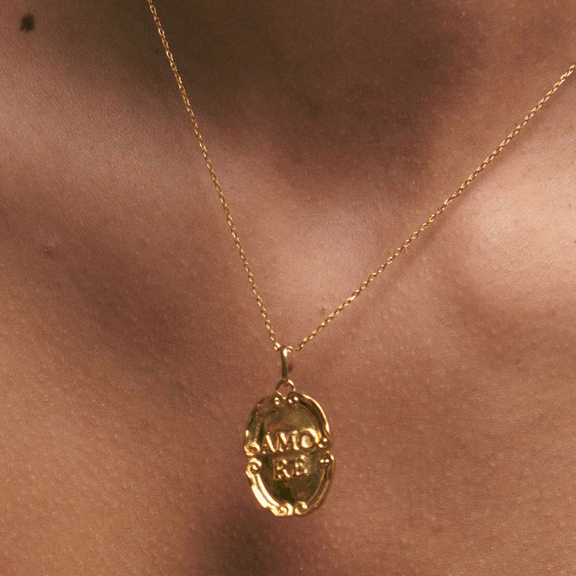 Alhaja Kette Amore, vergoldet