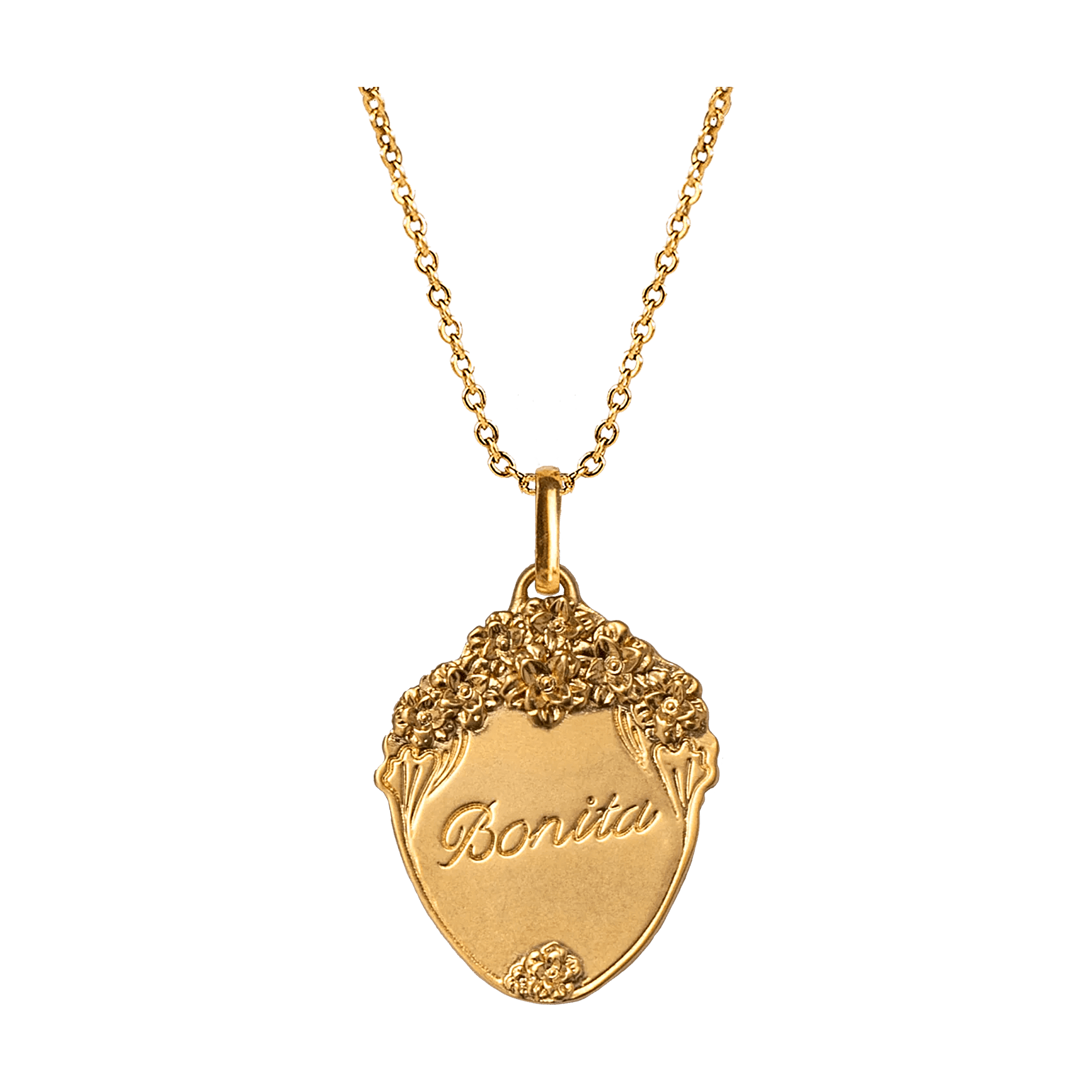 Alhaja Kette Bonita, vergoldet