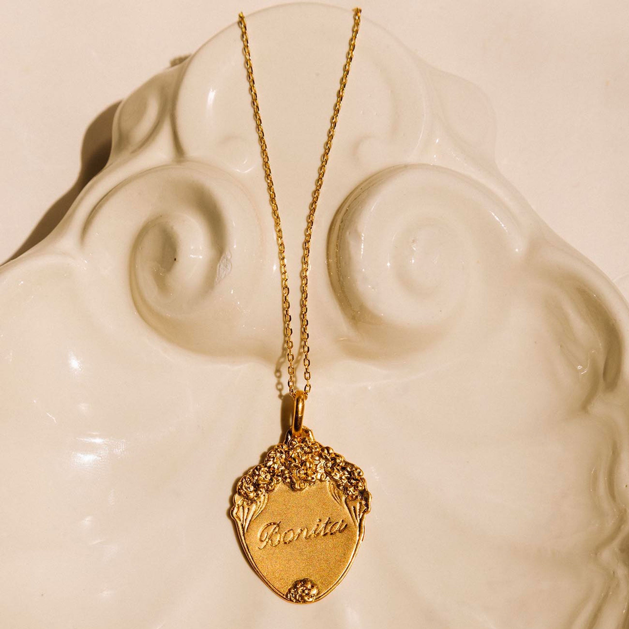 Alhaja Kette Bonita, vergoldet