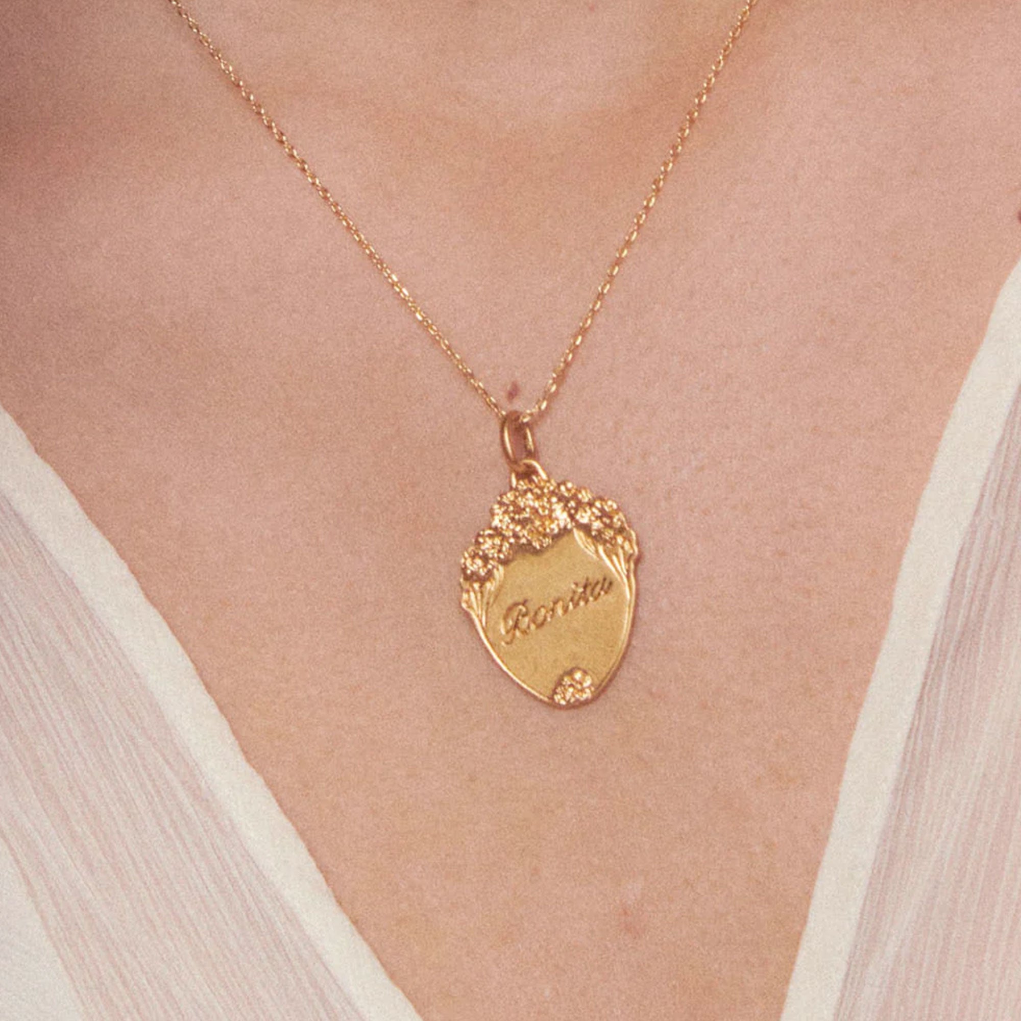 Alhaja Kette Bonita, vergoldet