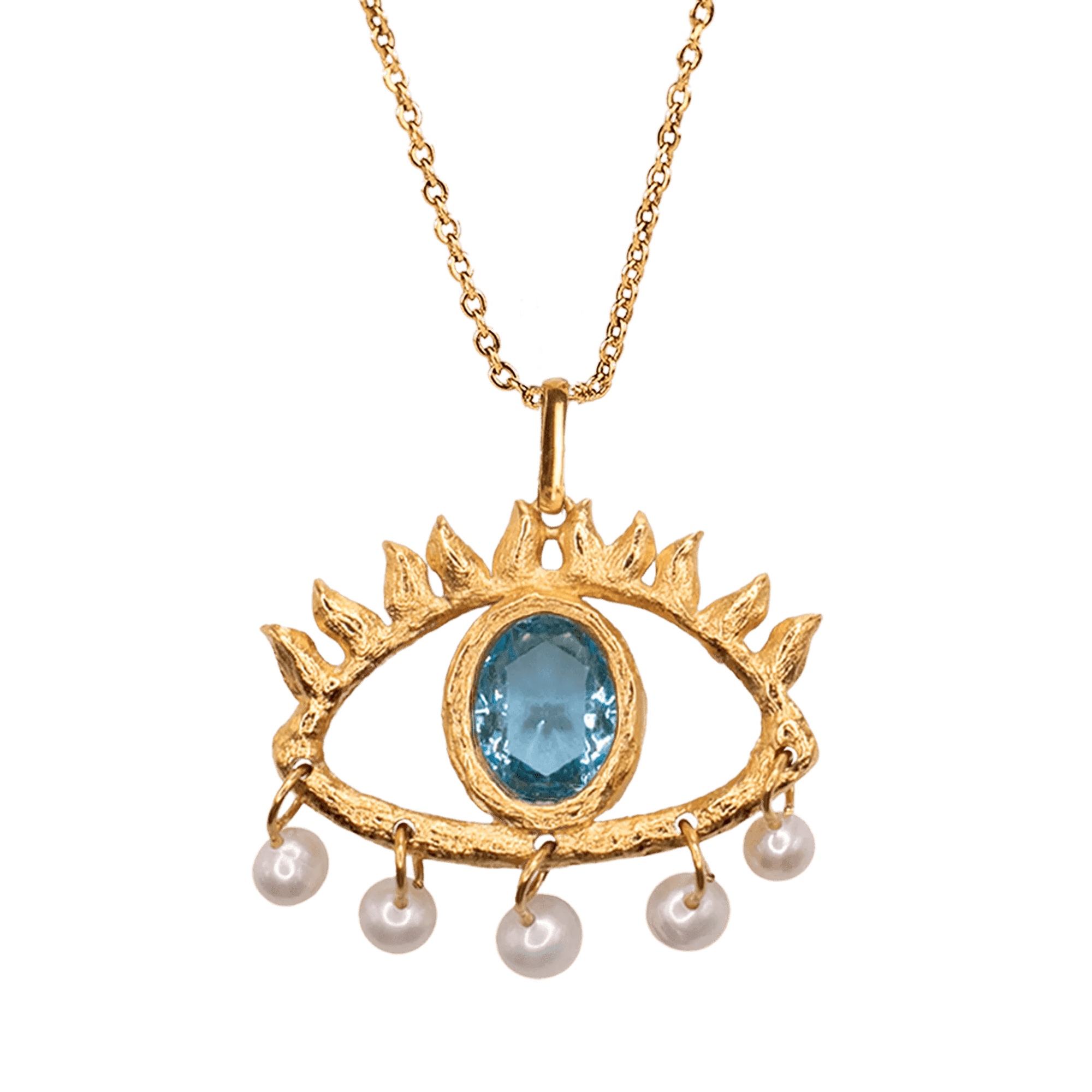 Alhaja Kette Horus, vergoldet