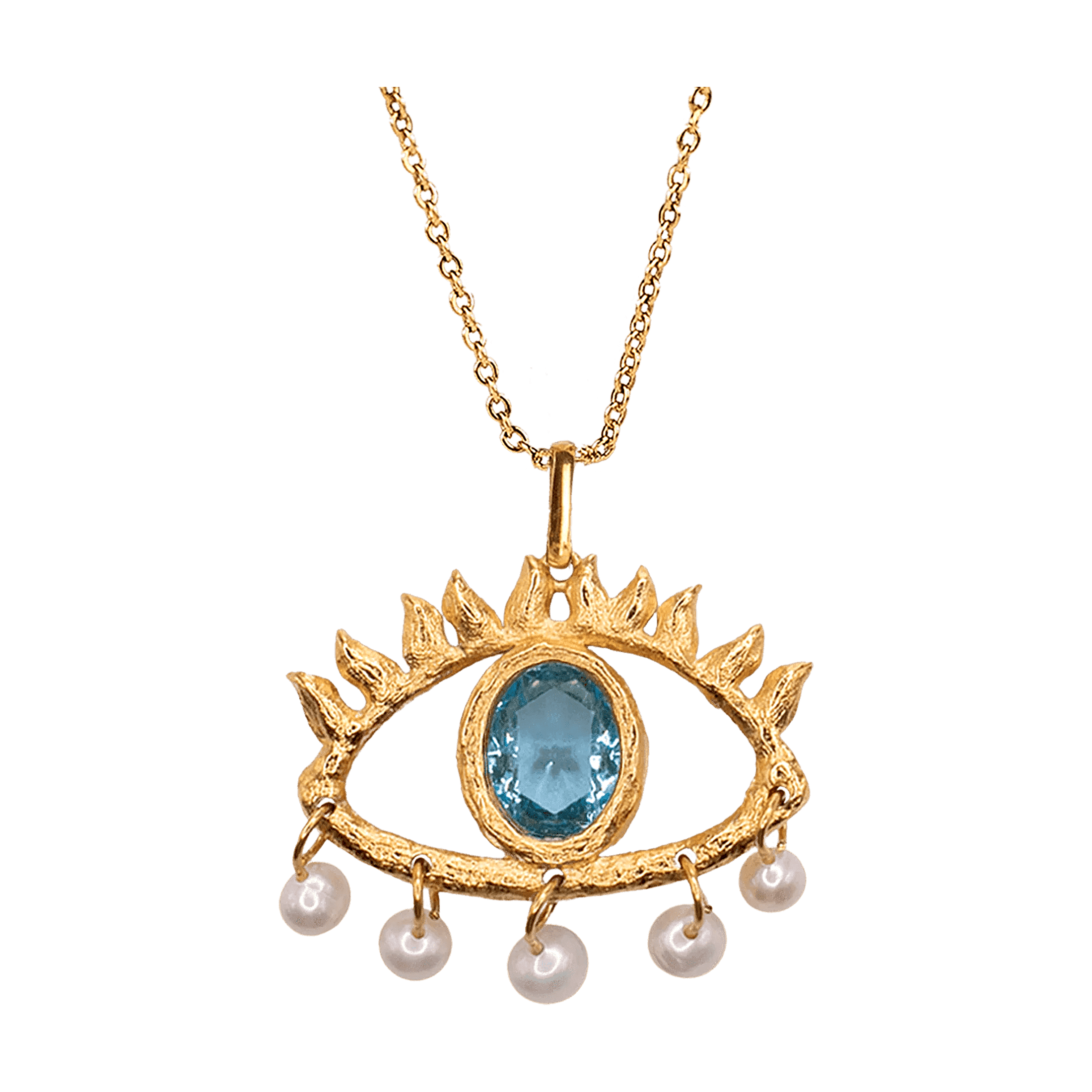 Alhaja Kette Horus, vergoldet