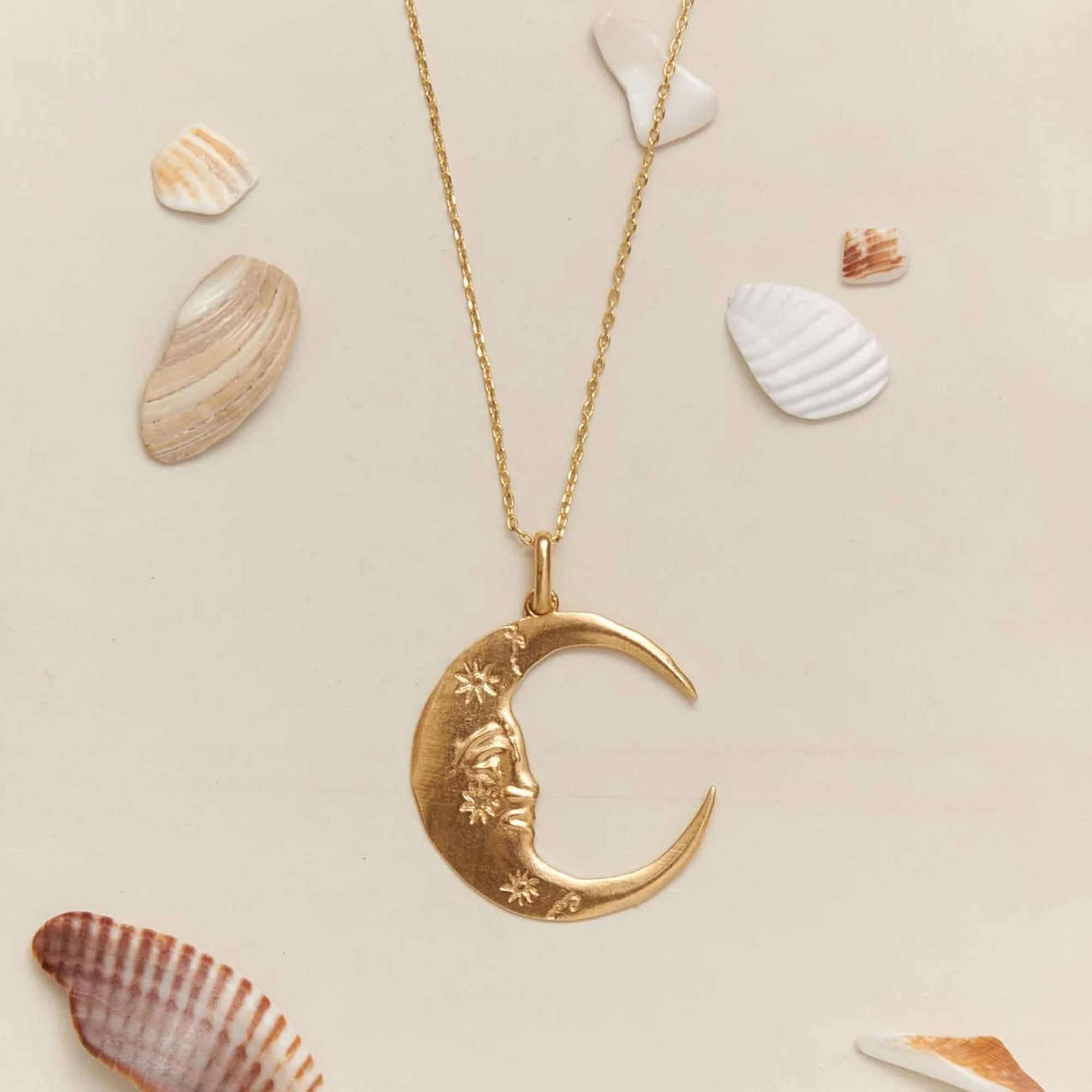Alhaja Kette Luna, vergoldet 44 cm