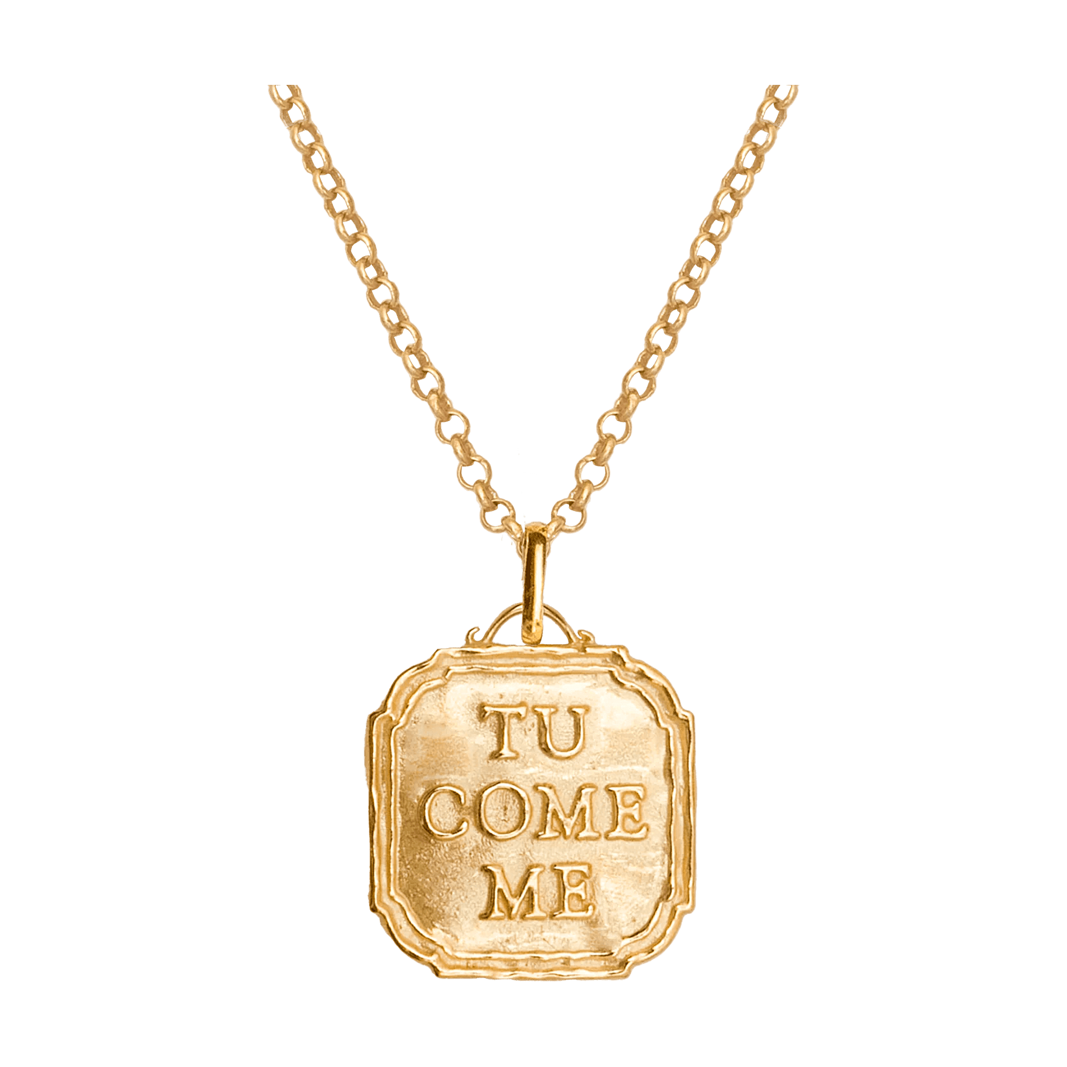 Alhaja Kette Tu Come Me Marsella, vergoldet