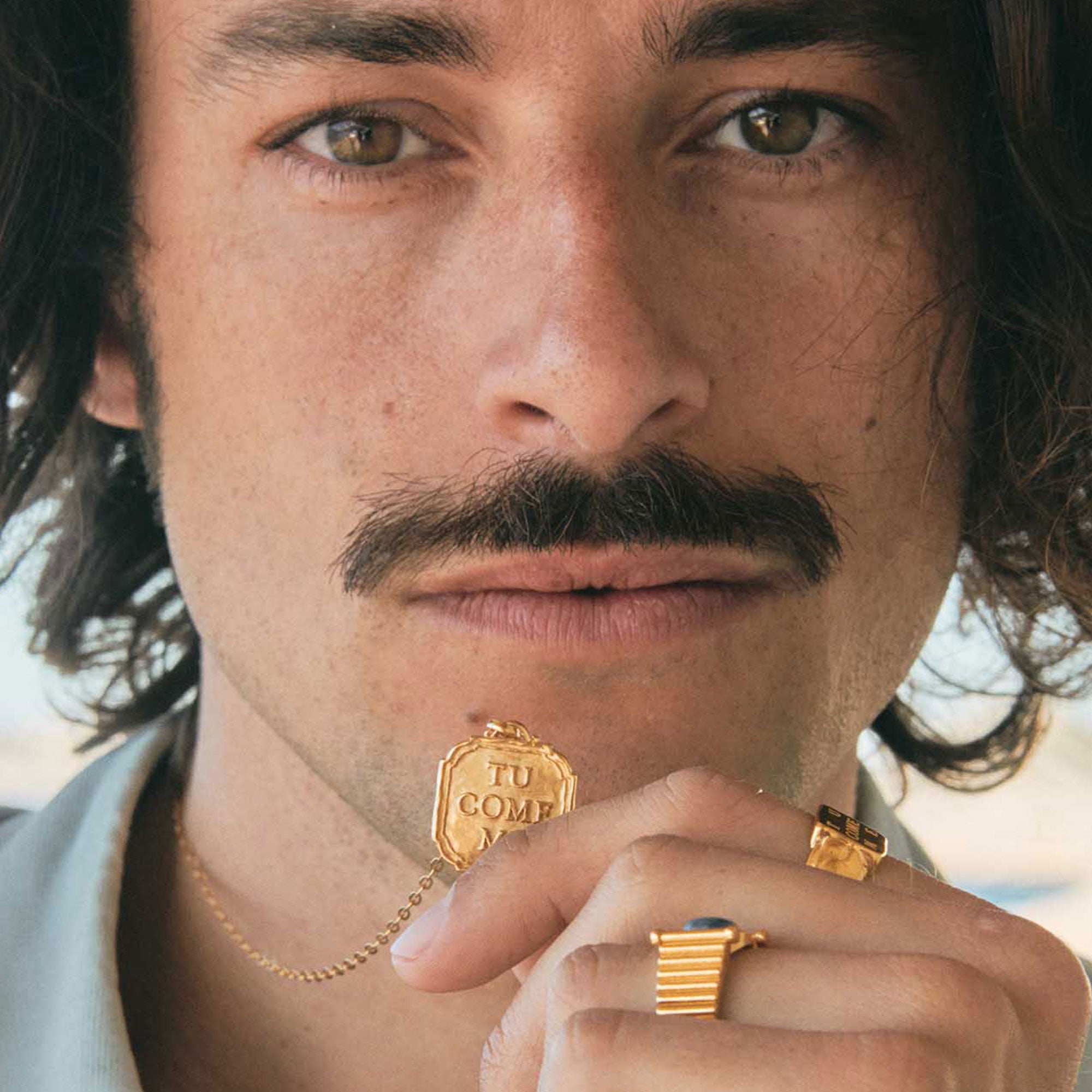 Alhaja Kette Tu Come Me Marsella, vergoldet