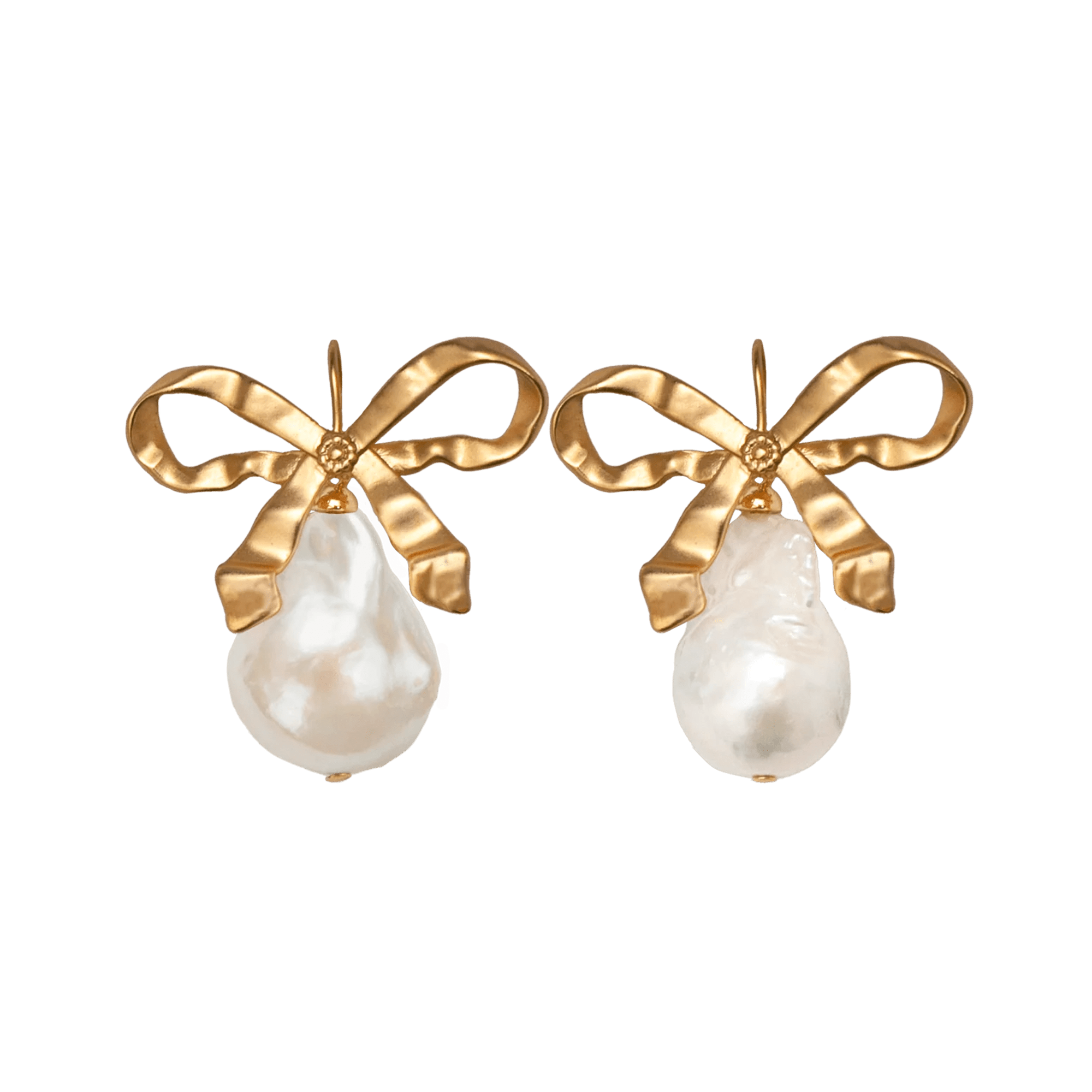 Alhaja Ohrringe Flavia mit Perle, vergoldet