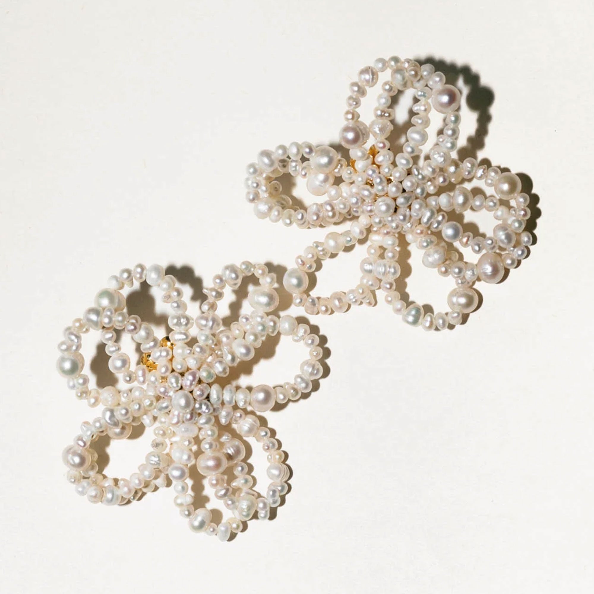 Alhaja Ohrringe Flora, vergoldet