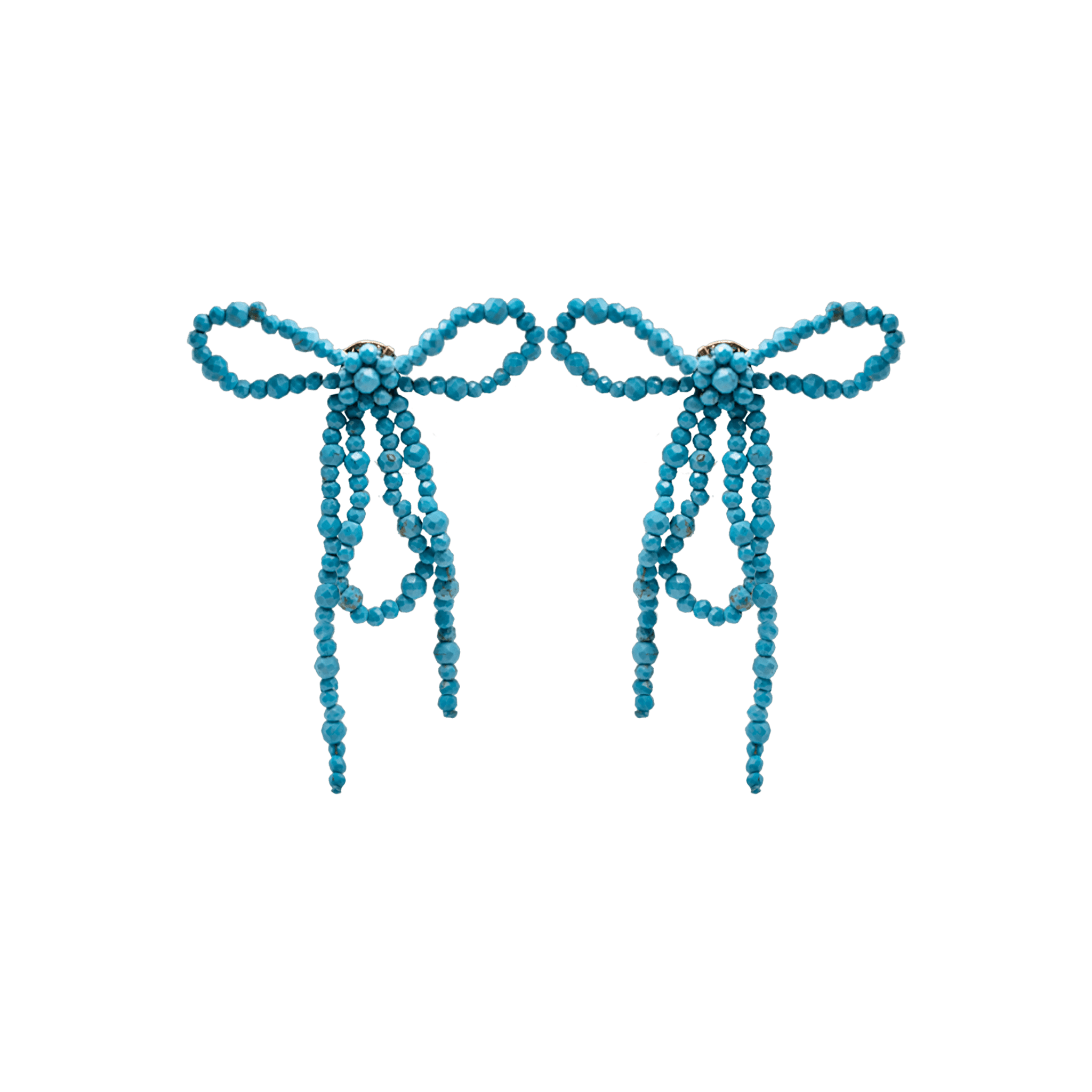 Alhaja Ohrringe Isis, türkis, vergoldet