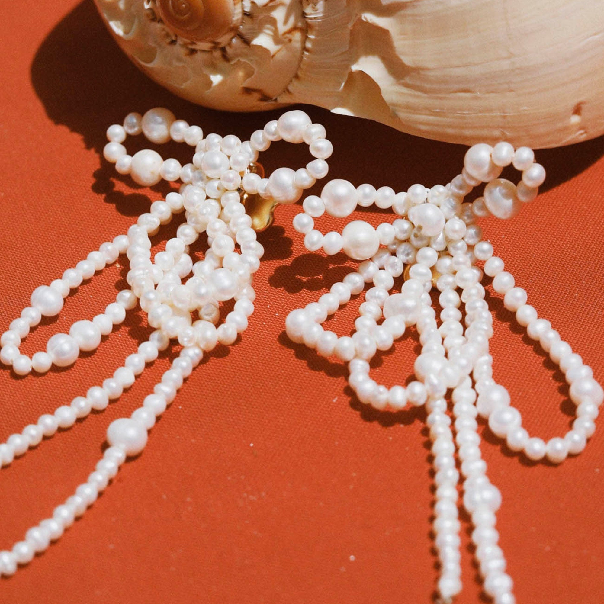 Alhaja Ohrringe Musa, vergoldet