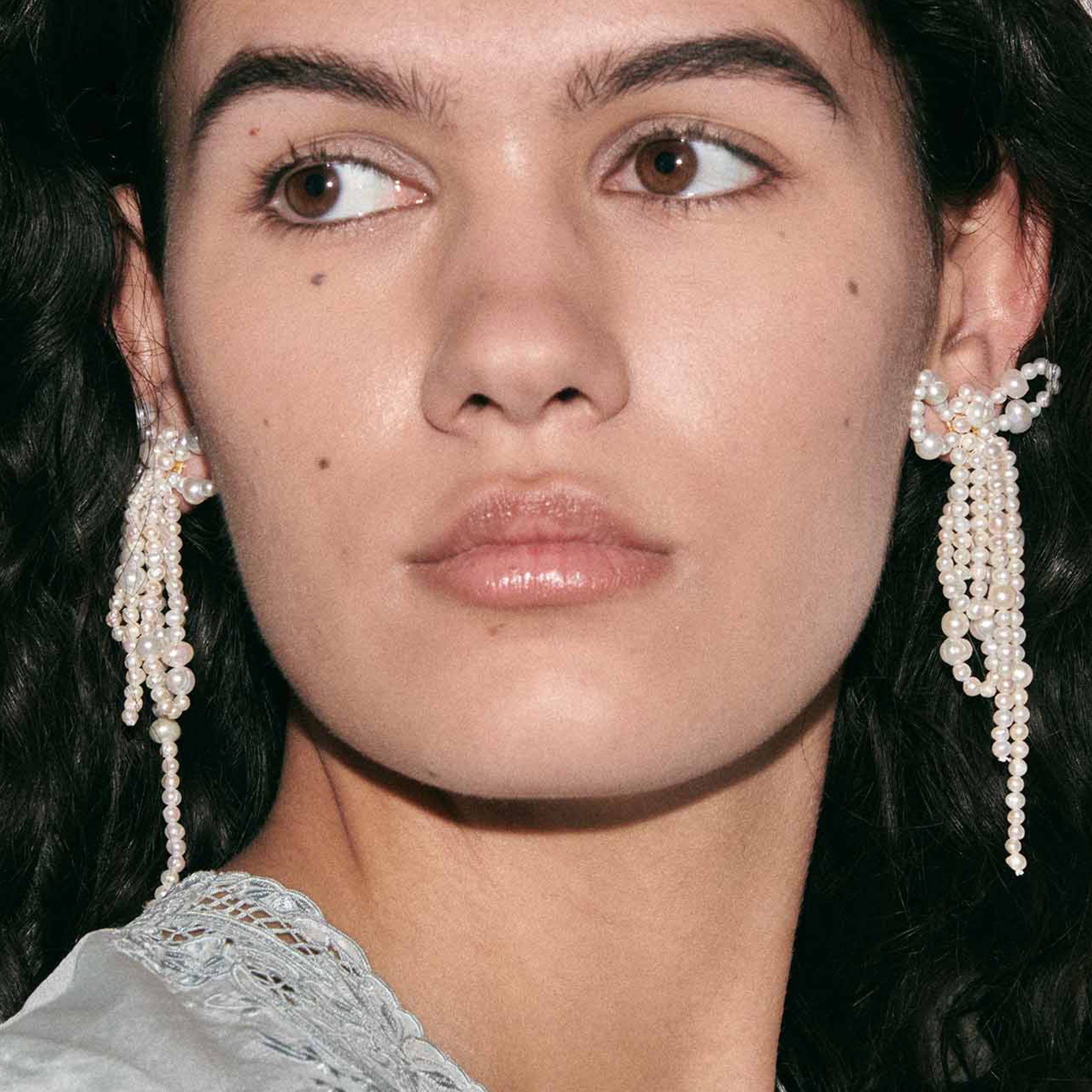 Alhaja Ohrringe Musa, vergoldet