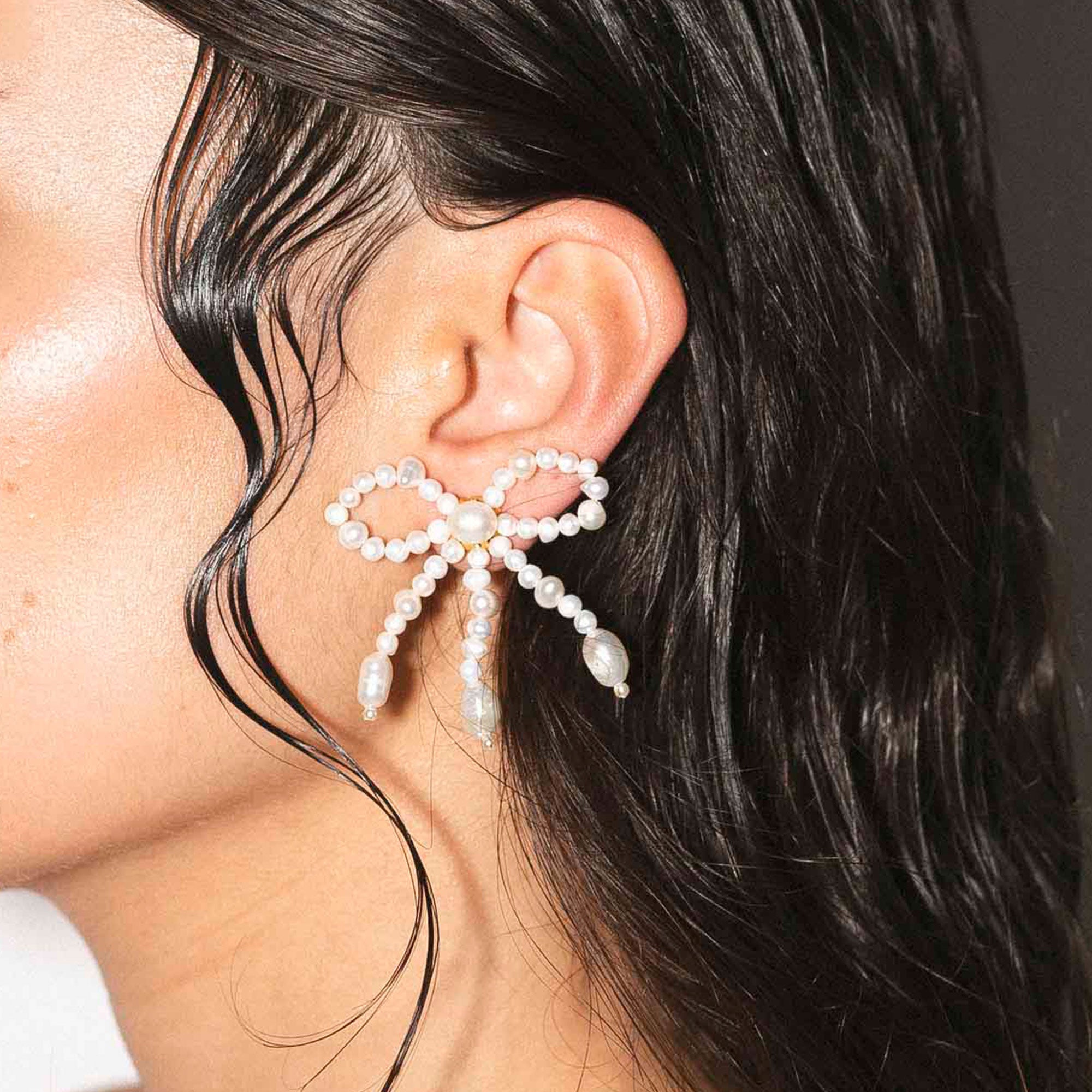 Alhaja Ohrringe Petra, vergoldet