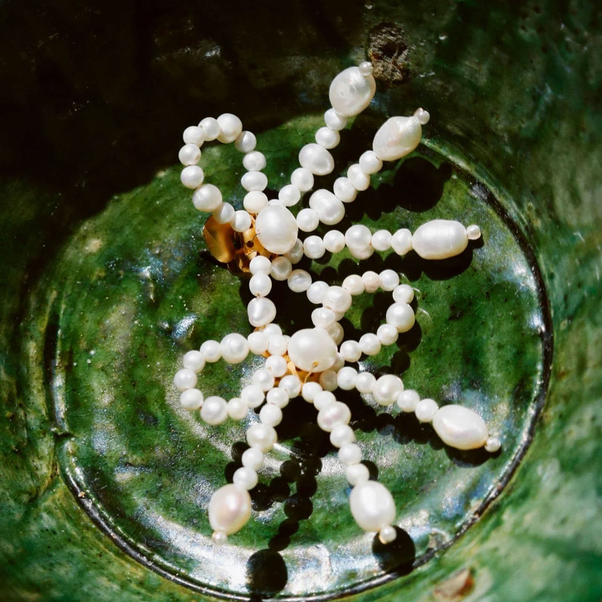 Alhaja Ohrringe Petra, vergoldet