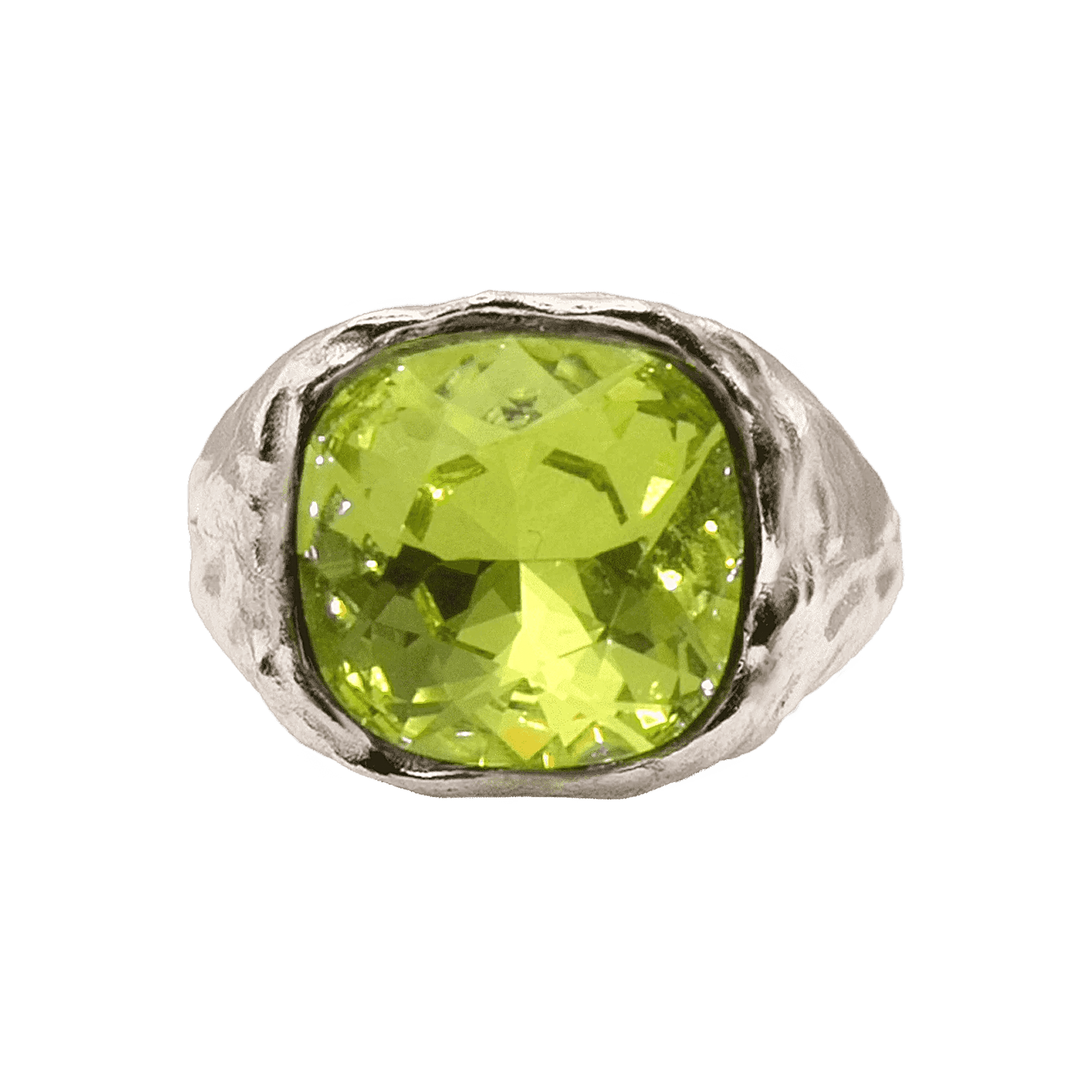 Alhaja Ring Amalfi, limette, Silber