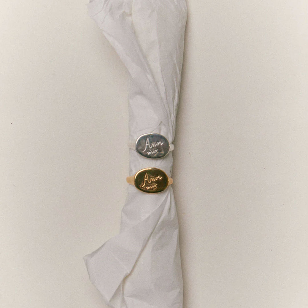 Alhaja Ring Amor Mío, Silber