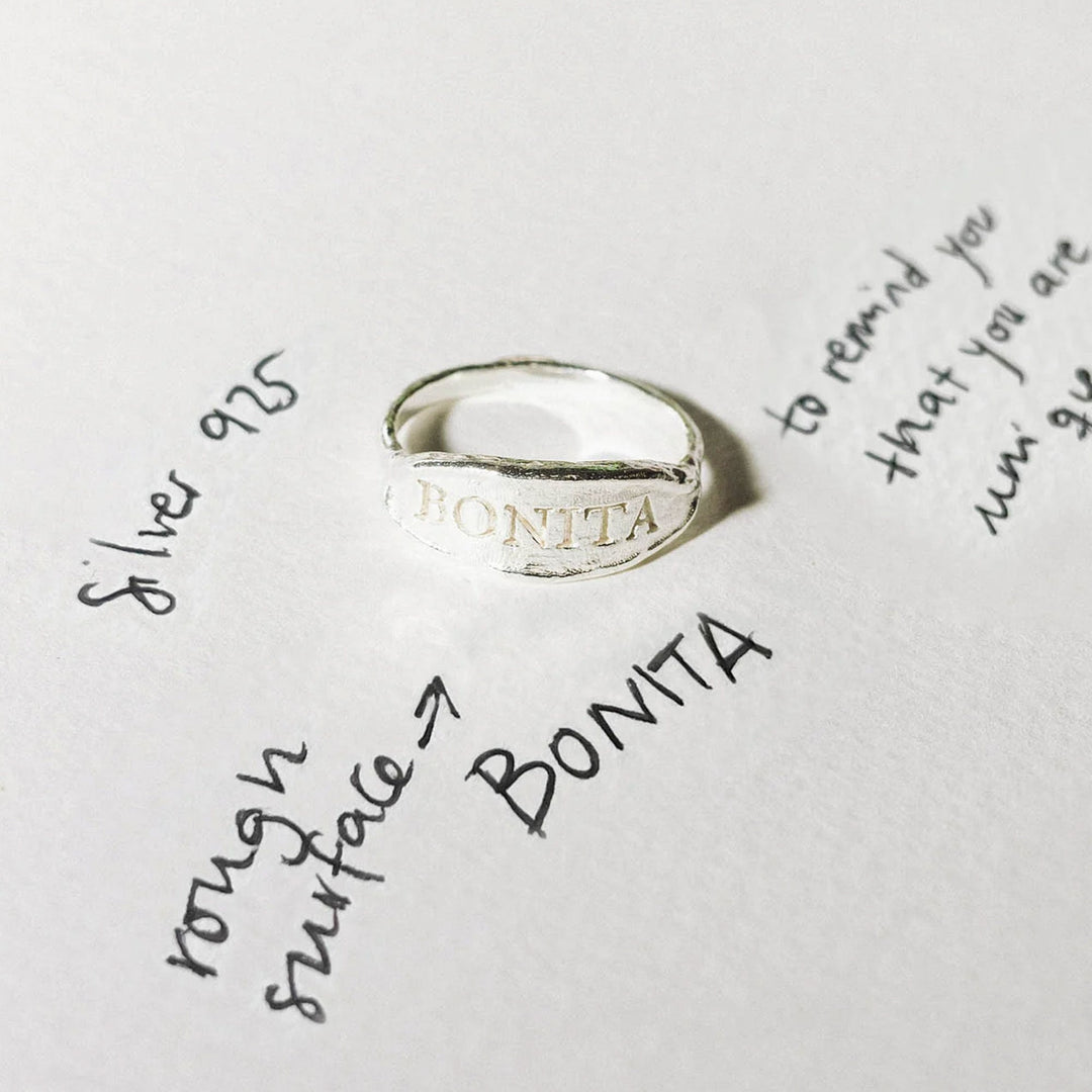 Alhaja Ring Bonita, Silber