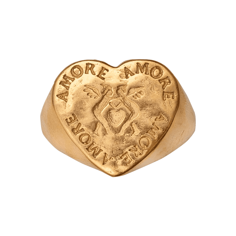 Alhaja Ring Cupido, vergoldet