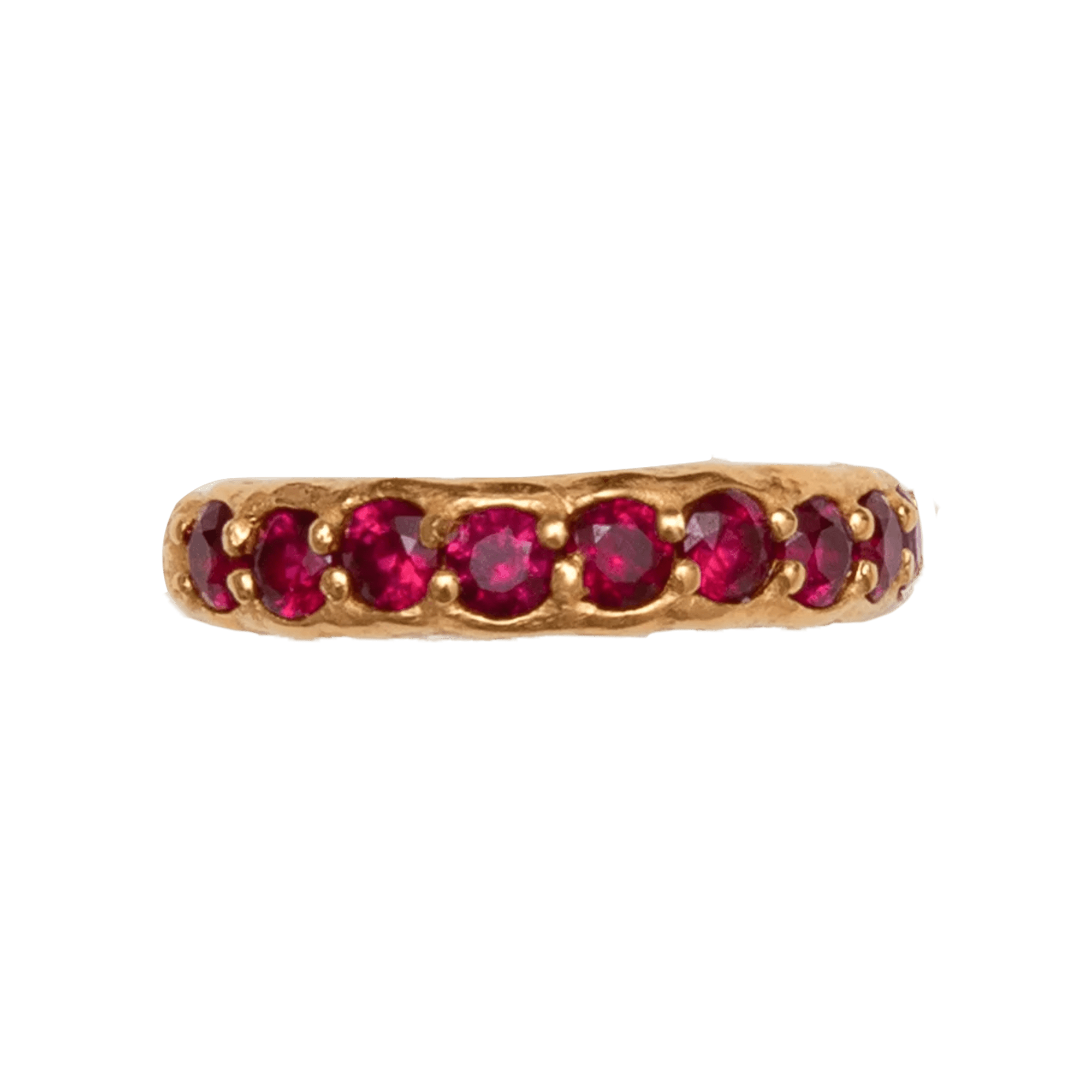 Alhaja Ring Dolores Red, vergoldet