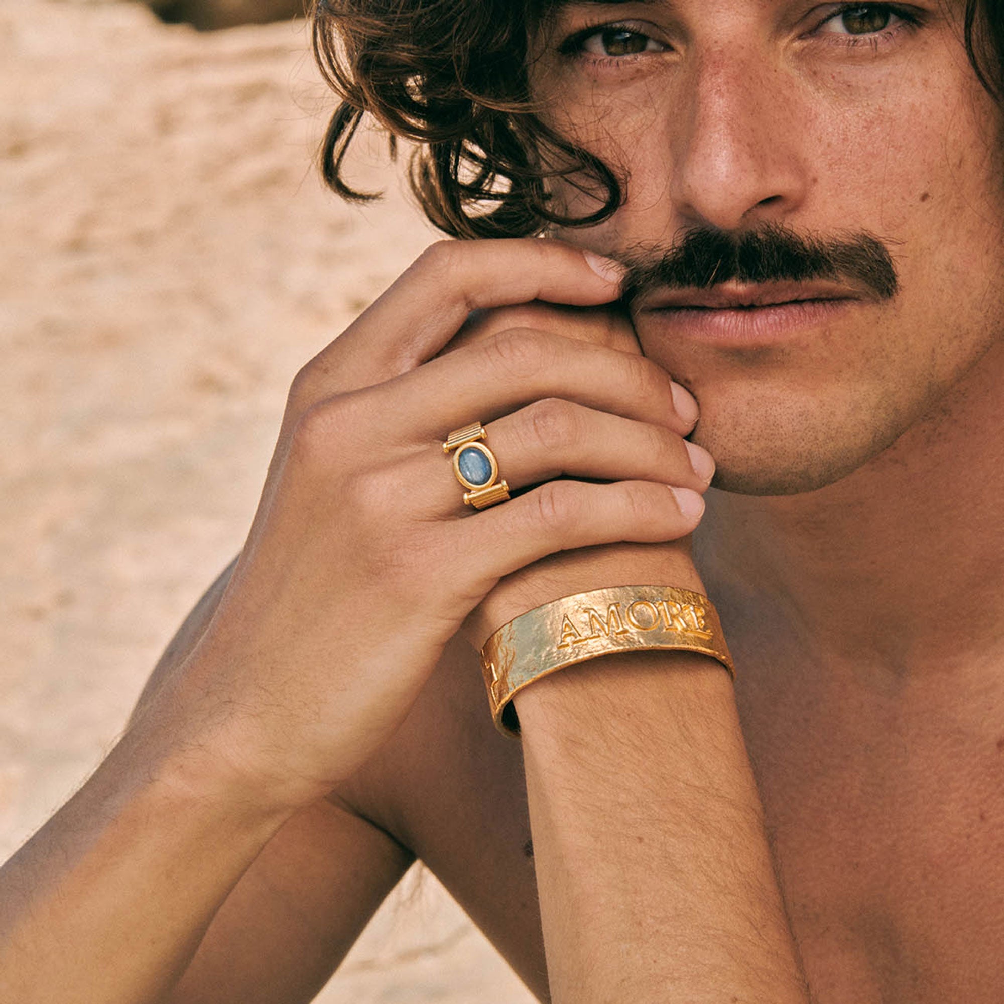 Alhaja Ring Egeo, vergoldet