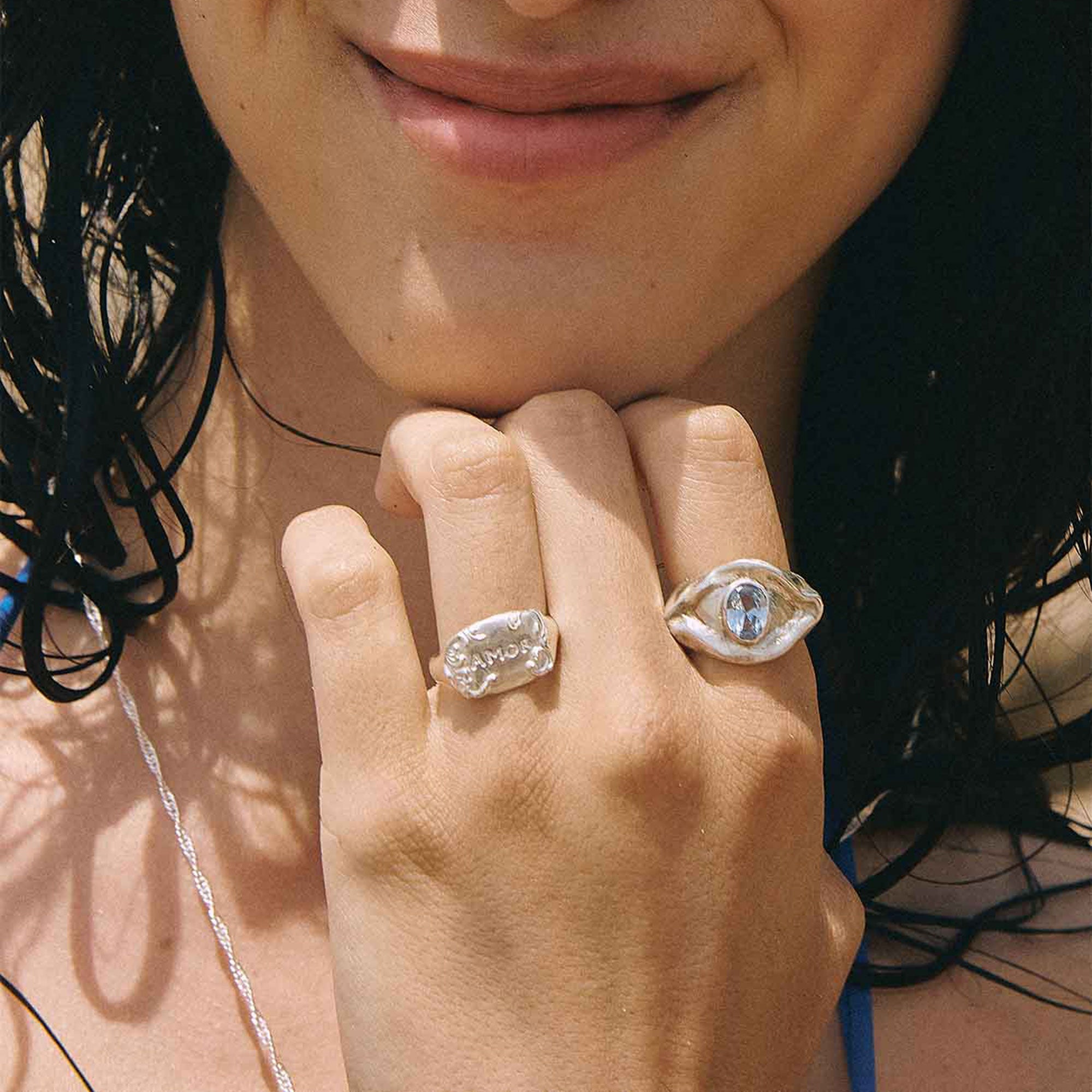 Alhaja Ring Horus, Silber