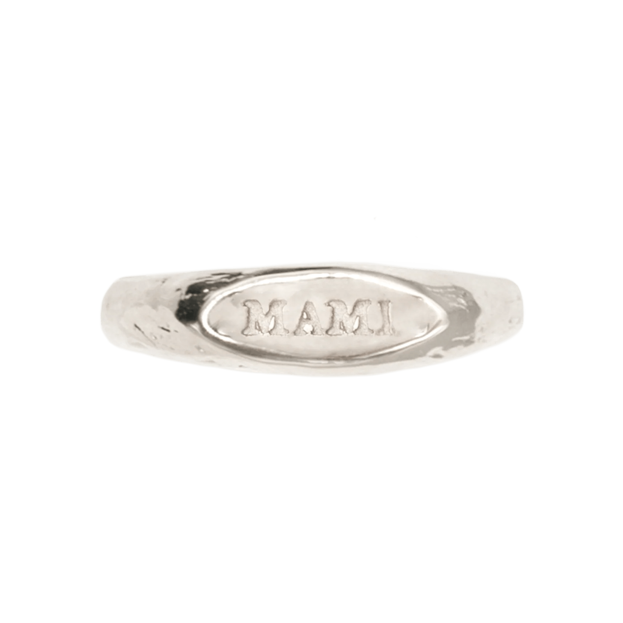 Alhaja Ring Mami Mini Signet, Silber