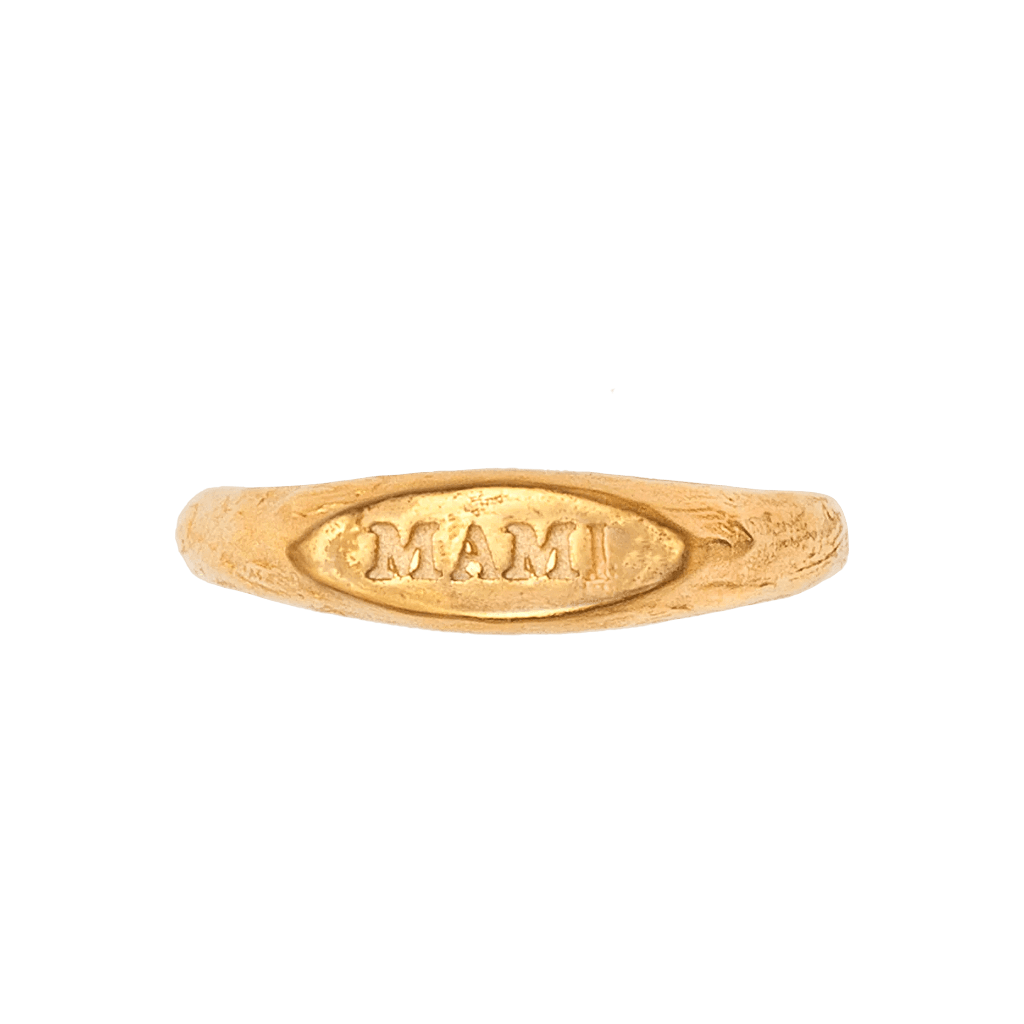 Alhaja Ring Mami Mini Signet, vergoldet