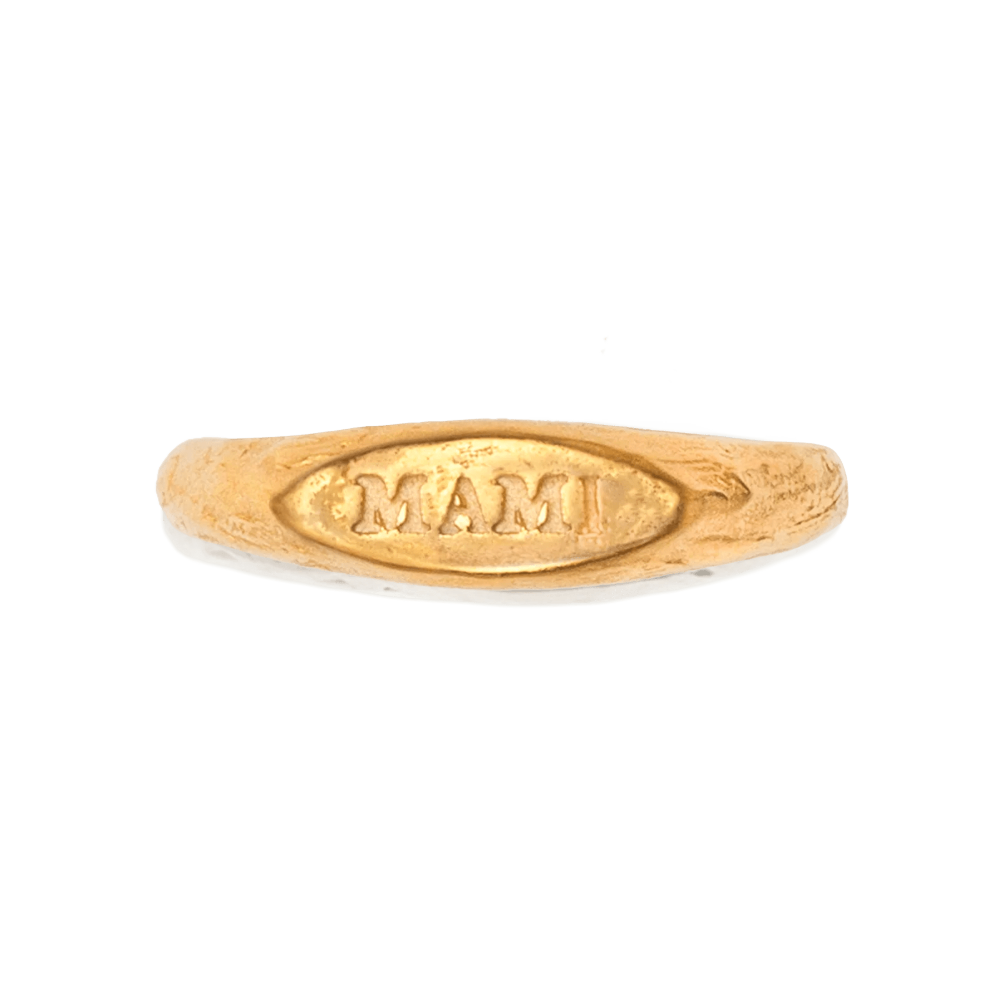 Alhaja Ring Mami Mini Signet, vergoldet