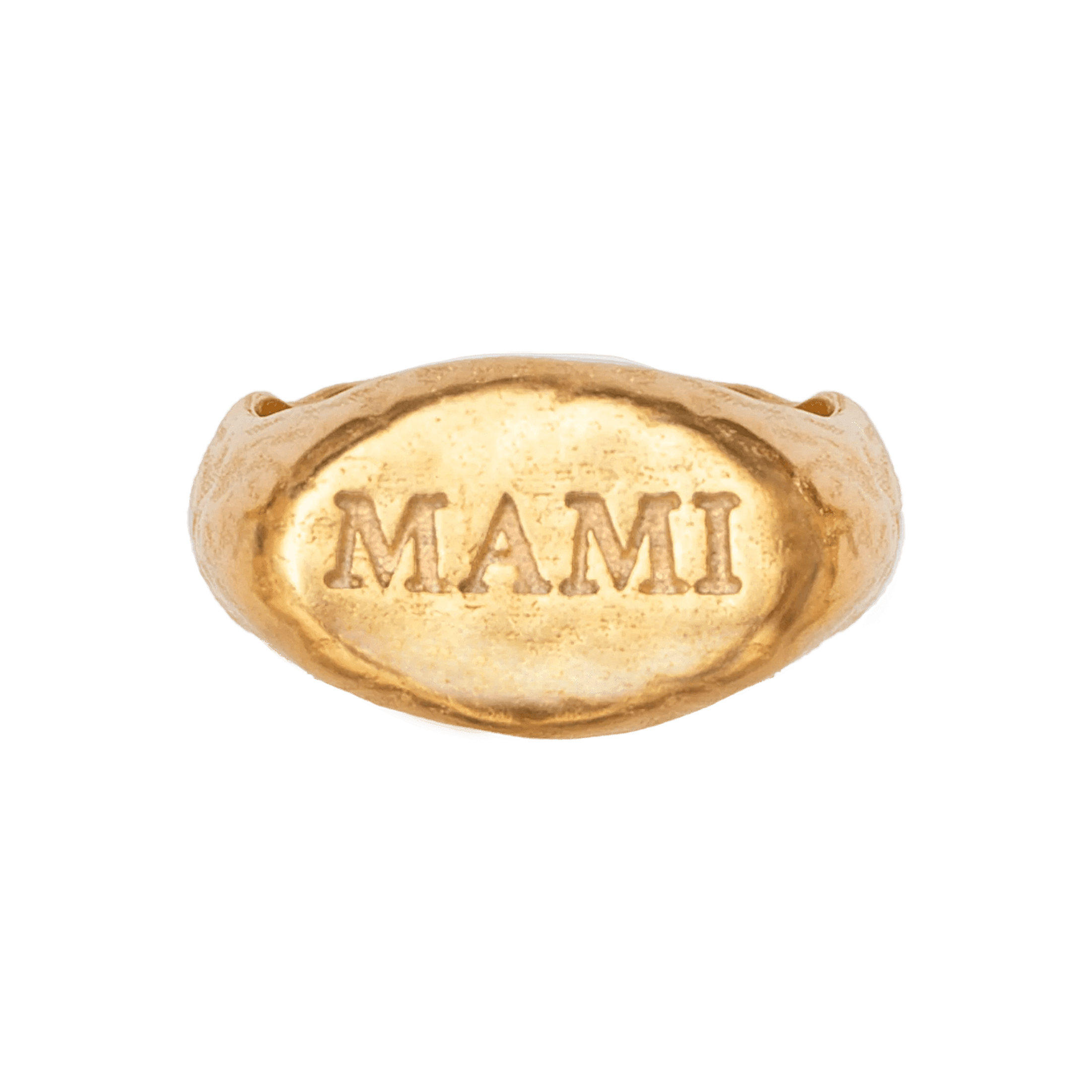 Alhaja Ring Mami Signet, vergoldet