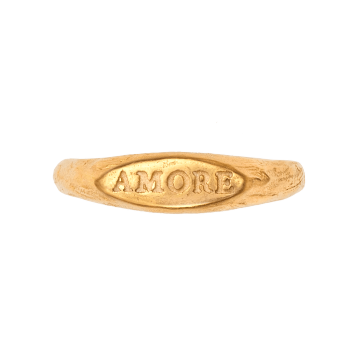 Alhaja Ring Mini Amore Signet, vergoldet