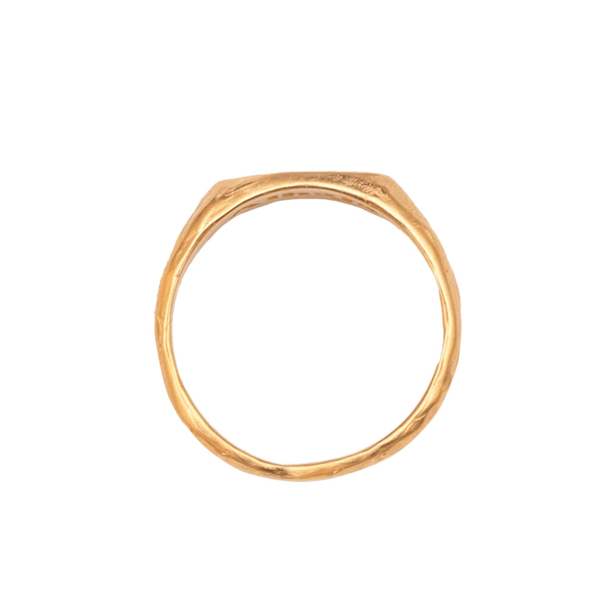 Alhaja Ring Mini Amore Signet, vergoldet