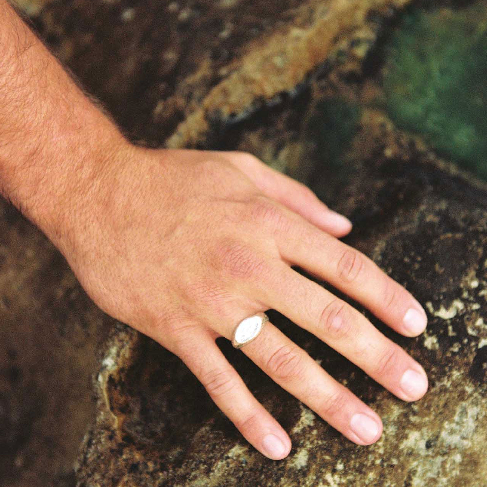 Alhaja Ring Origen Signet, Silber